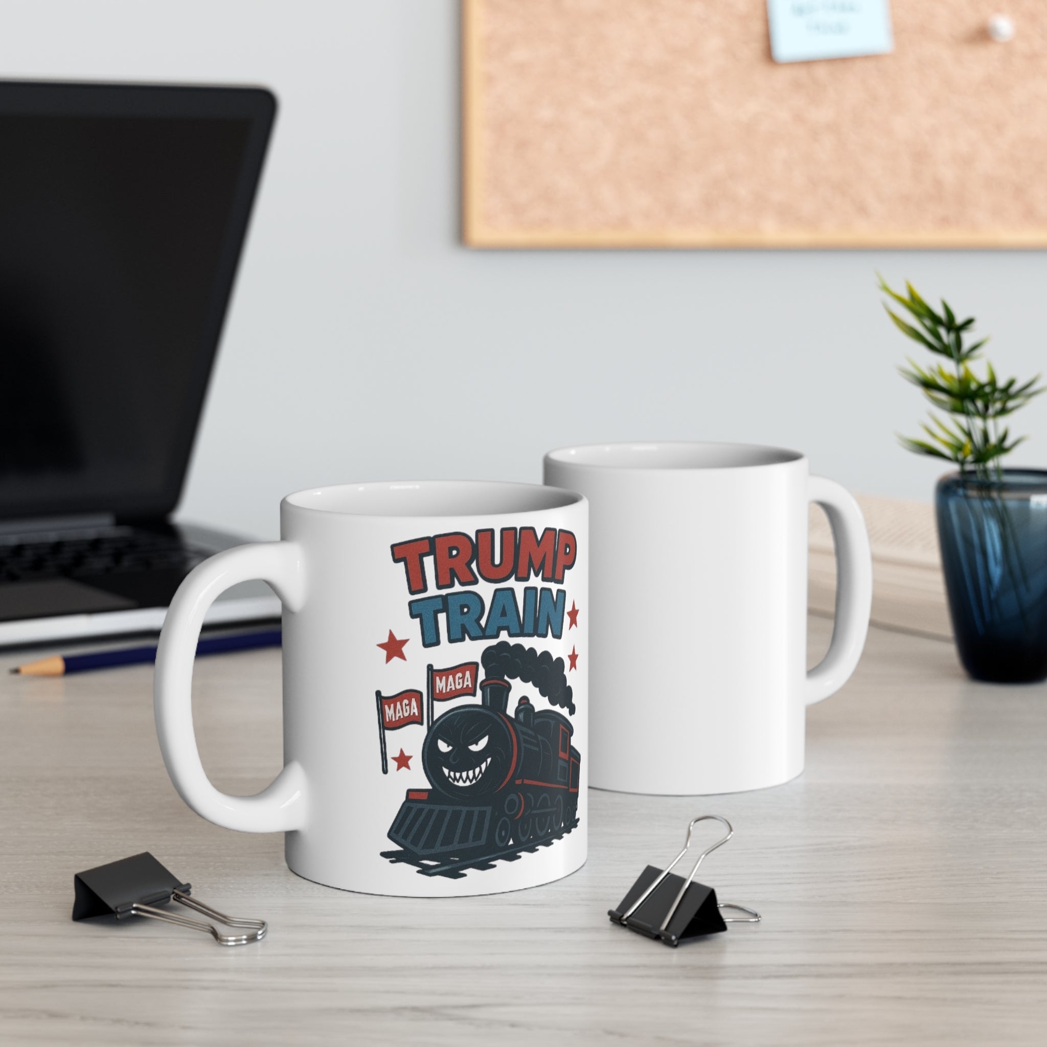 Trump Train Mug – MAGA Political Coffee Cup