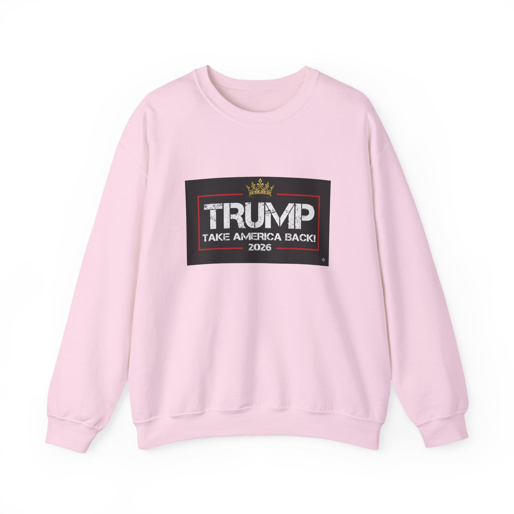 Crewneck Sweatshirt — "TAKE AMERICA BACK" 2028 Political Graphic