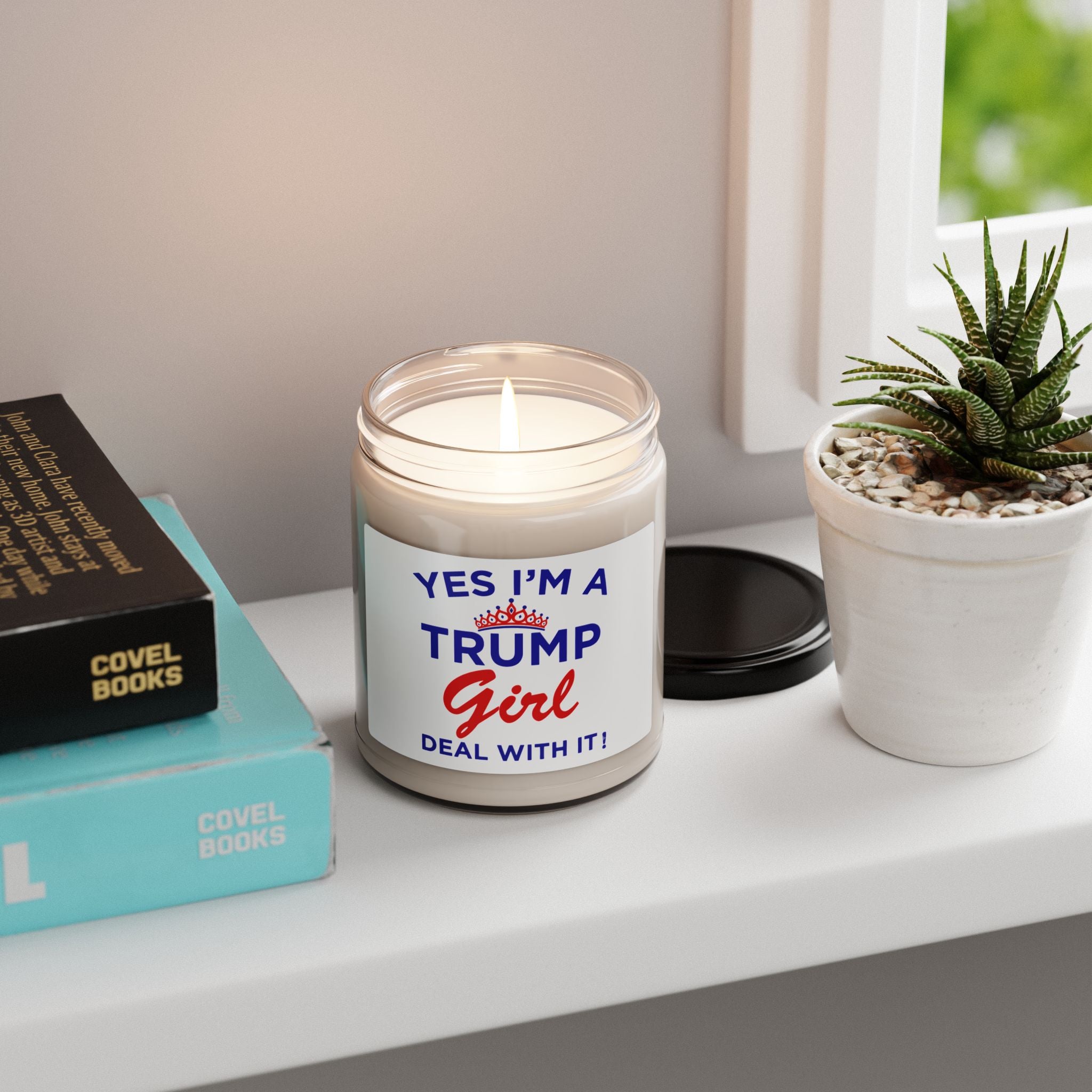 Trump Girl Scented Soy Candle — 9oz Patriotic "Yes I'm a Trump Girl" Candle