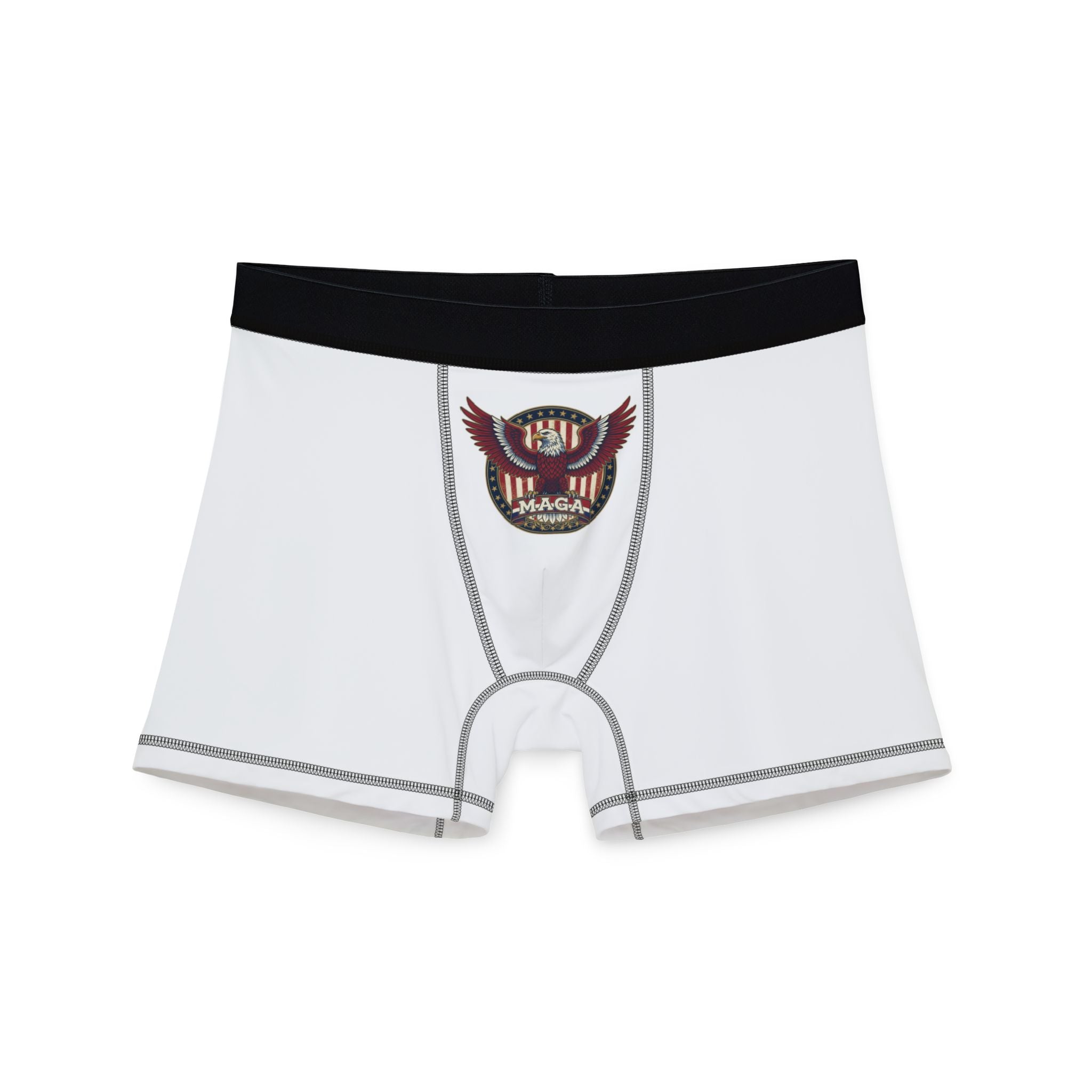 Men's Boxer Briefs with Eagle Crest Graphic
