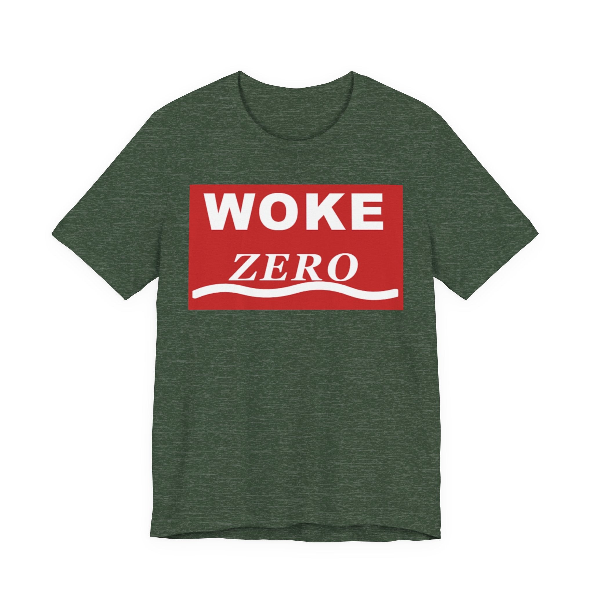 Woke Zero Tee — Bold Red Statement T-Shirt
