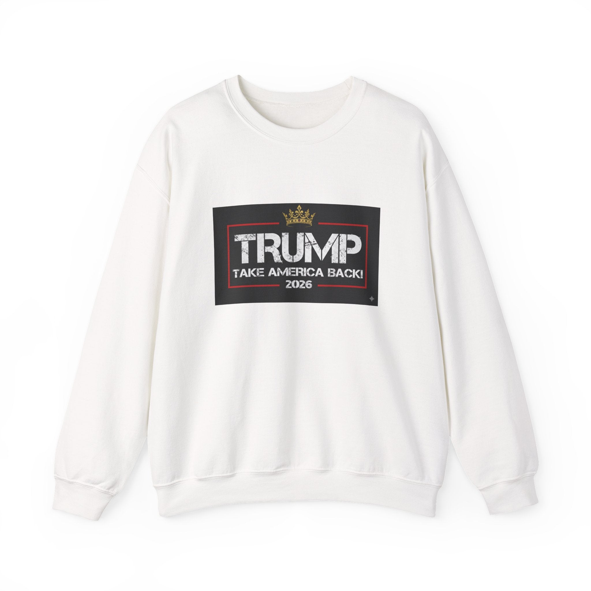 Crewneck Sweatshirt — "TAKE AMERICA BACK" 2028 Political Graphic