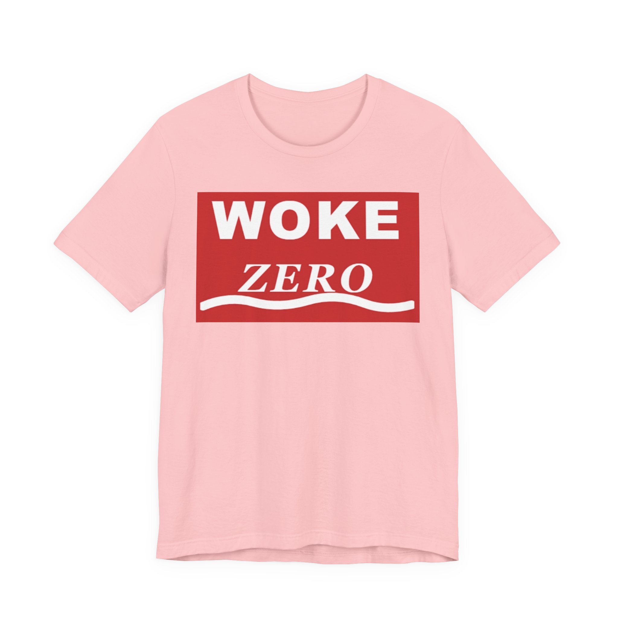 Woke Zero Tee — Bold Red Statement T-Shirt