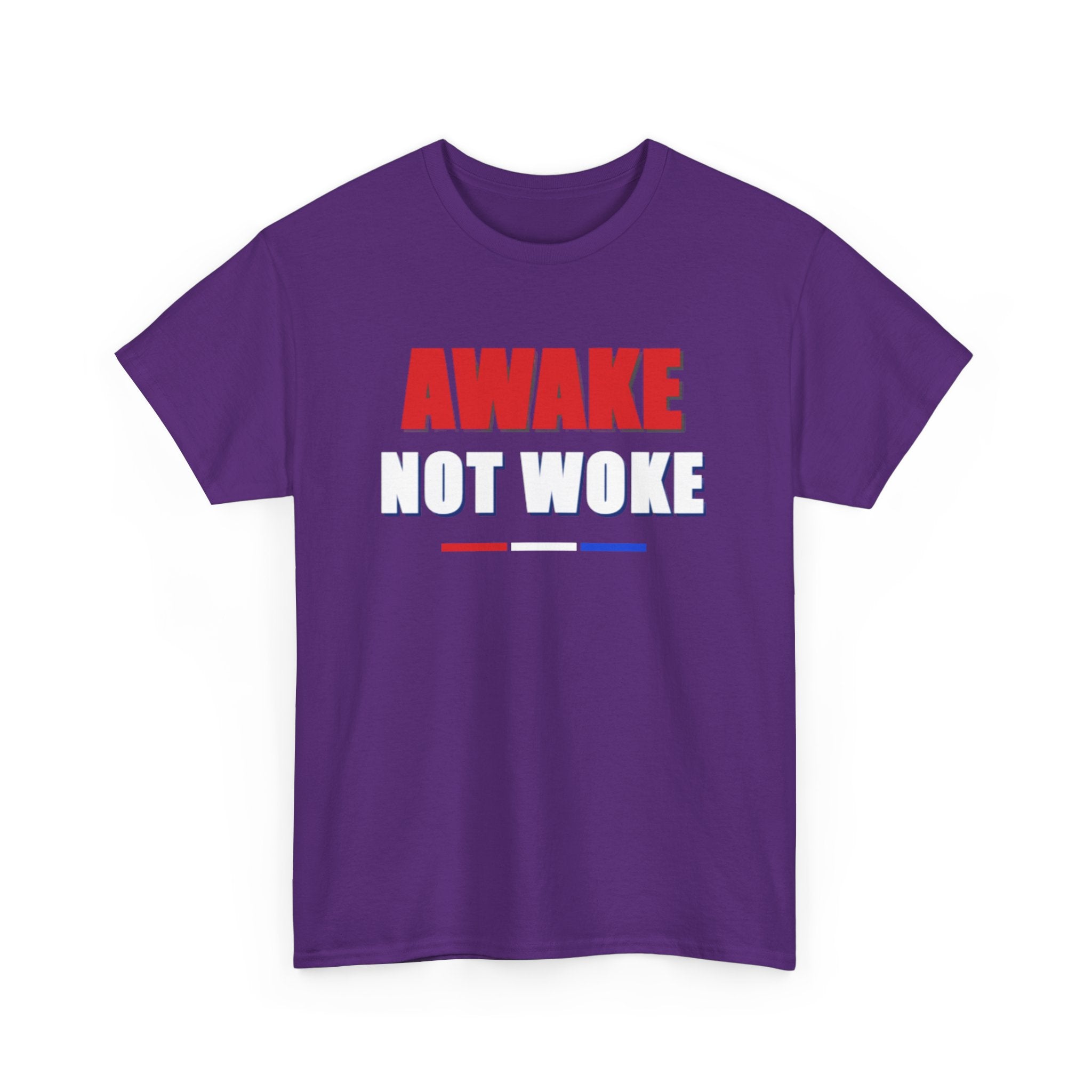 T-Shirt — "Awake Not Woke" Patriotic Graphic Tee