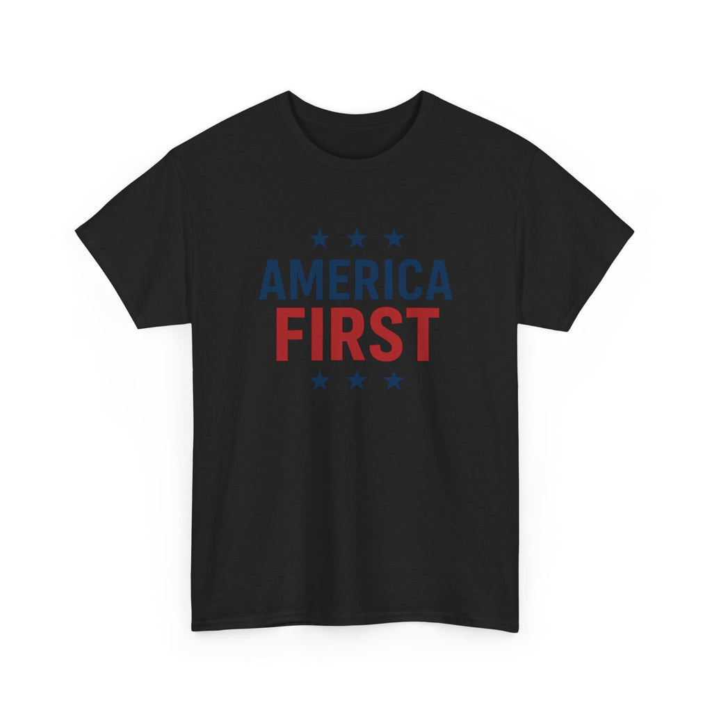 T-Shirt — "America First" Patriotic Graphic Tee