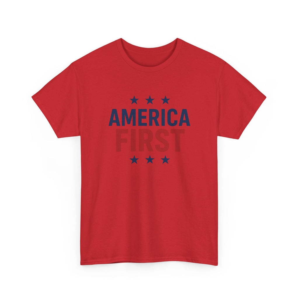 T-Shirt — "America First" Patriotic Graphic Tee