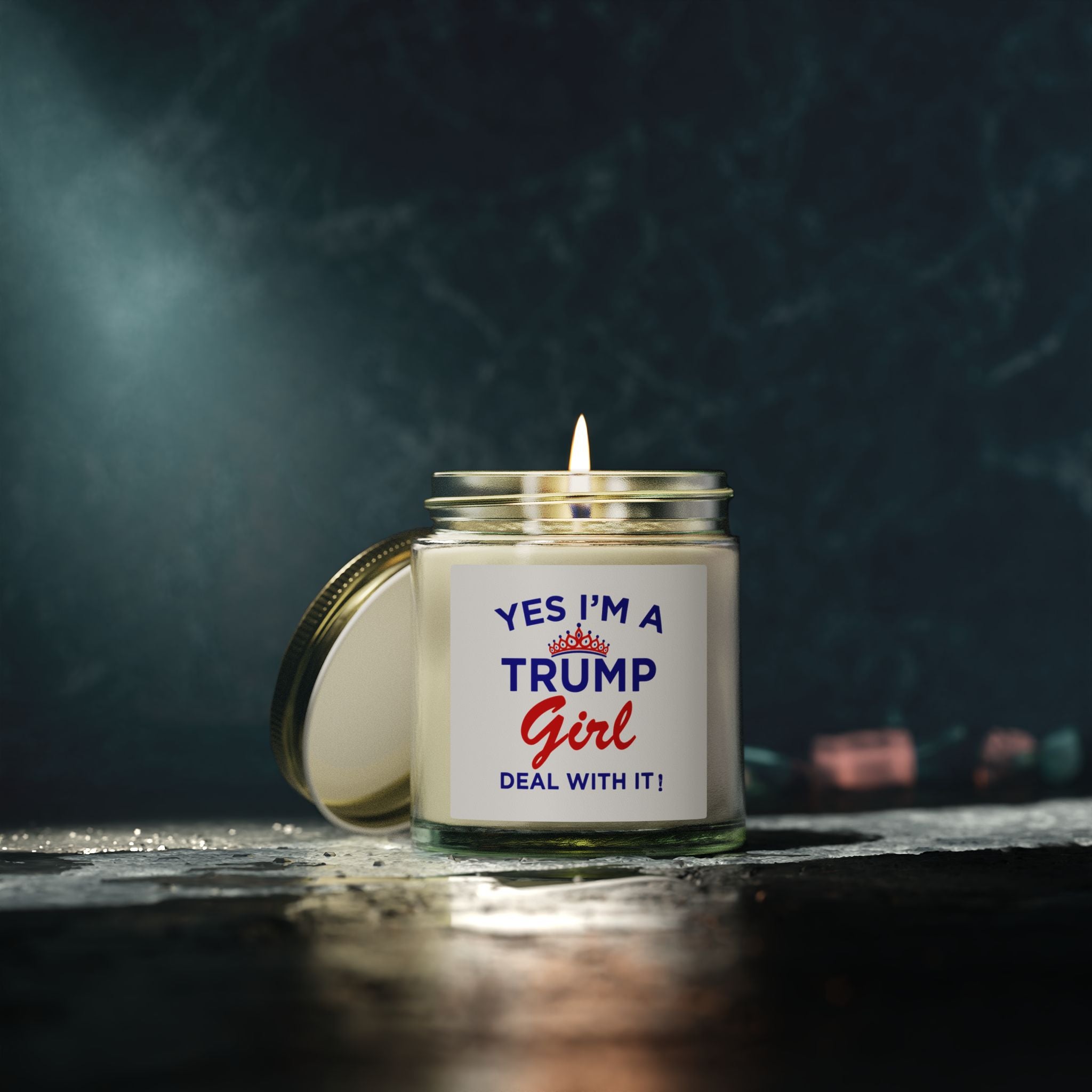 Trump Girl Scented Candle — Coconut Apricot Wax (4oz or 9oz)