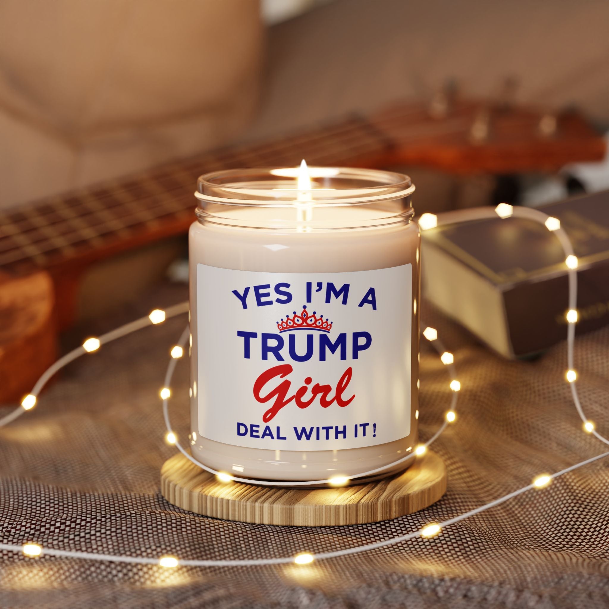 Trump Girl Scented Soy Candle — 9oz Patriotic "Yes I'm a Trump Girl" Candle