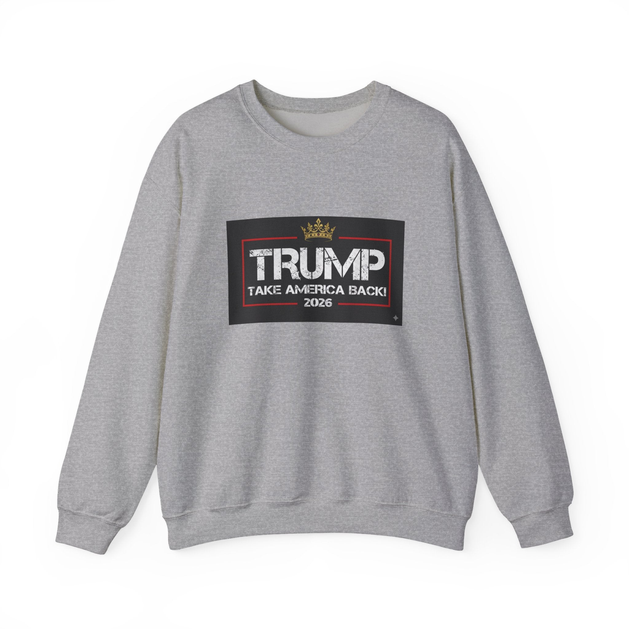 Crewneck Sweatshirt — "TAKE AMERICA BACK" 2028 Political Graphic