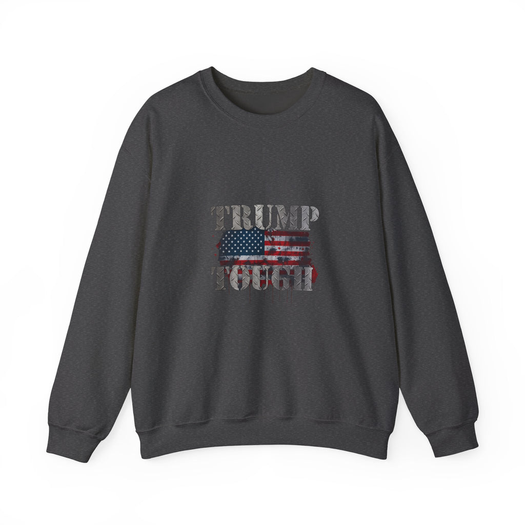 Patriotic 'TRUMP TOUCH' Sweatshirt – Distressed American Flag Crewneck