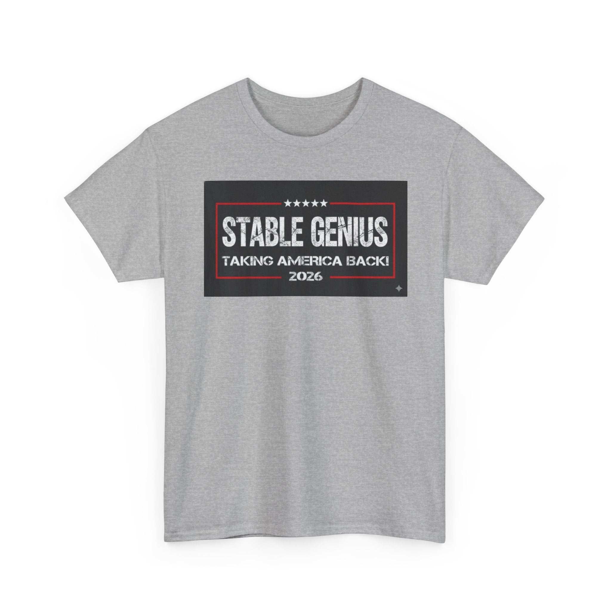 Unisex Heavy Cotton Tee--"Stable Genius: Taking America Back"