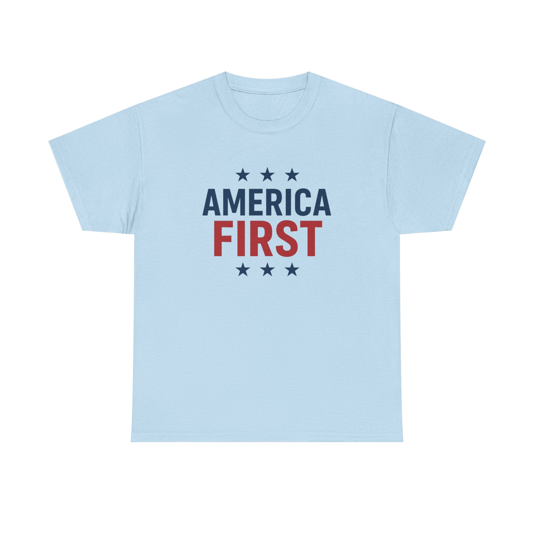 T-Shirt — "America First" Patriotic Graphic Tee