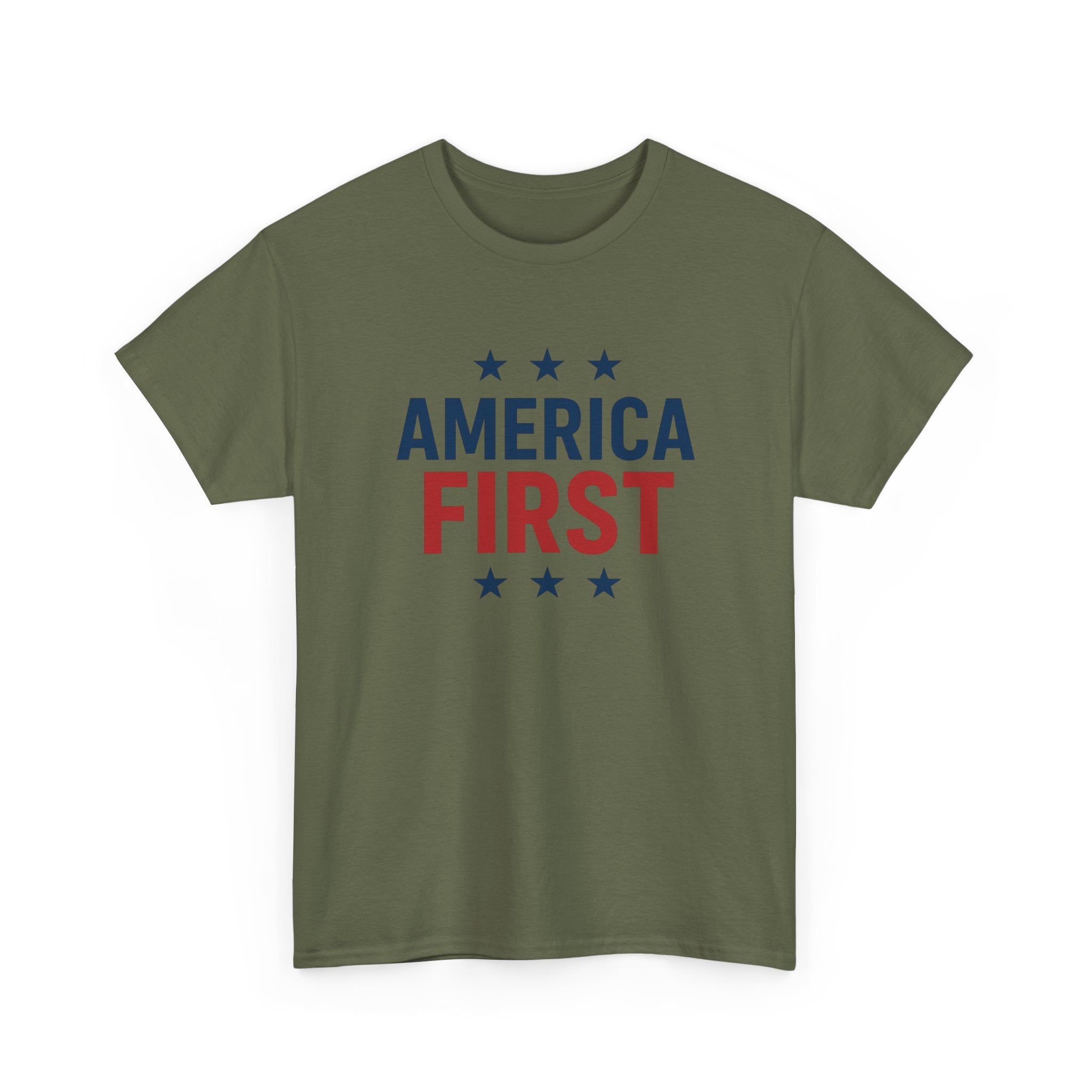 T-Shirt — "America First" Patriotic Graphic Tee