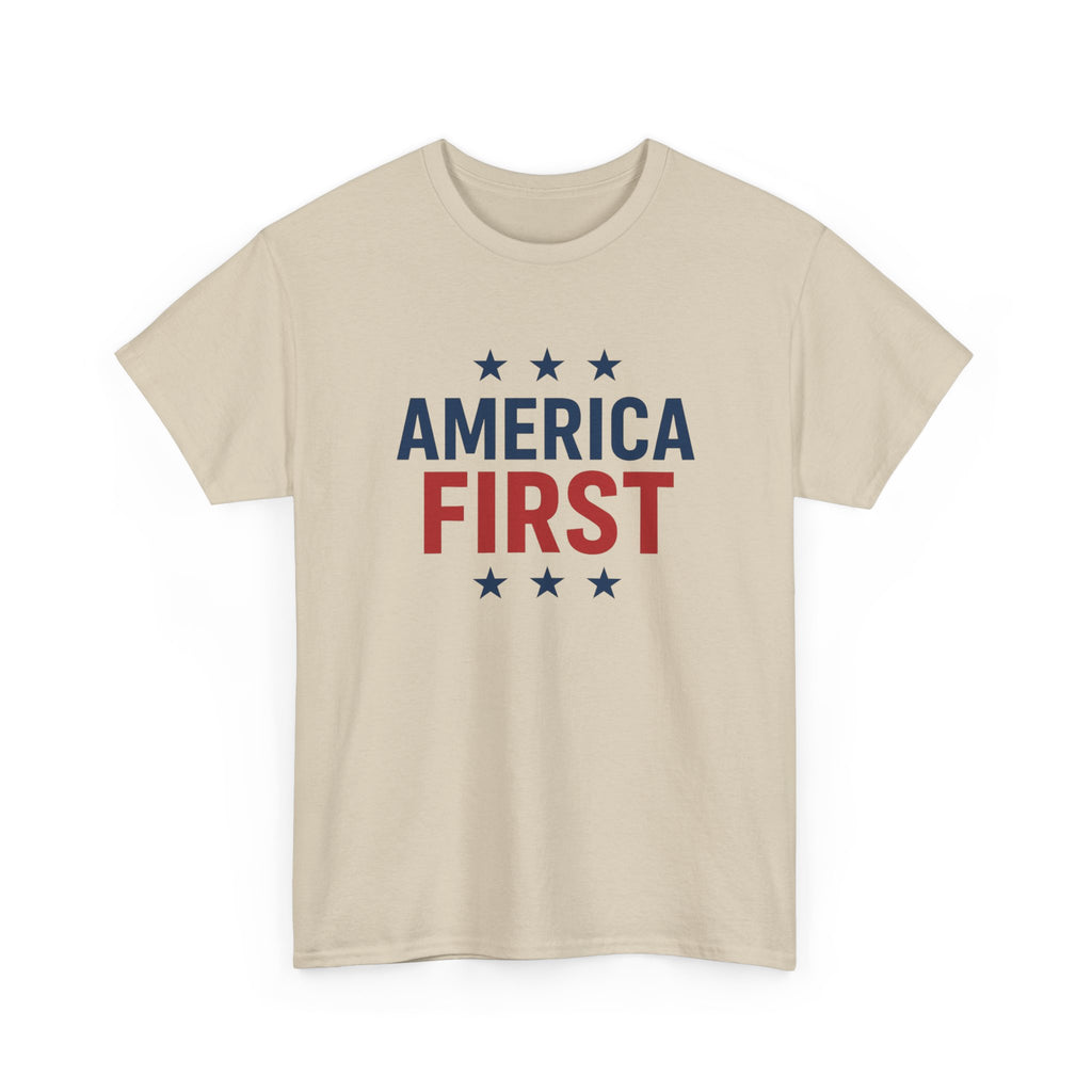 T-Shirt — "America First" Patriotic Graphic Tee
