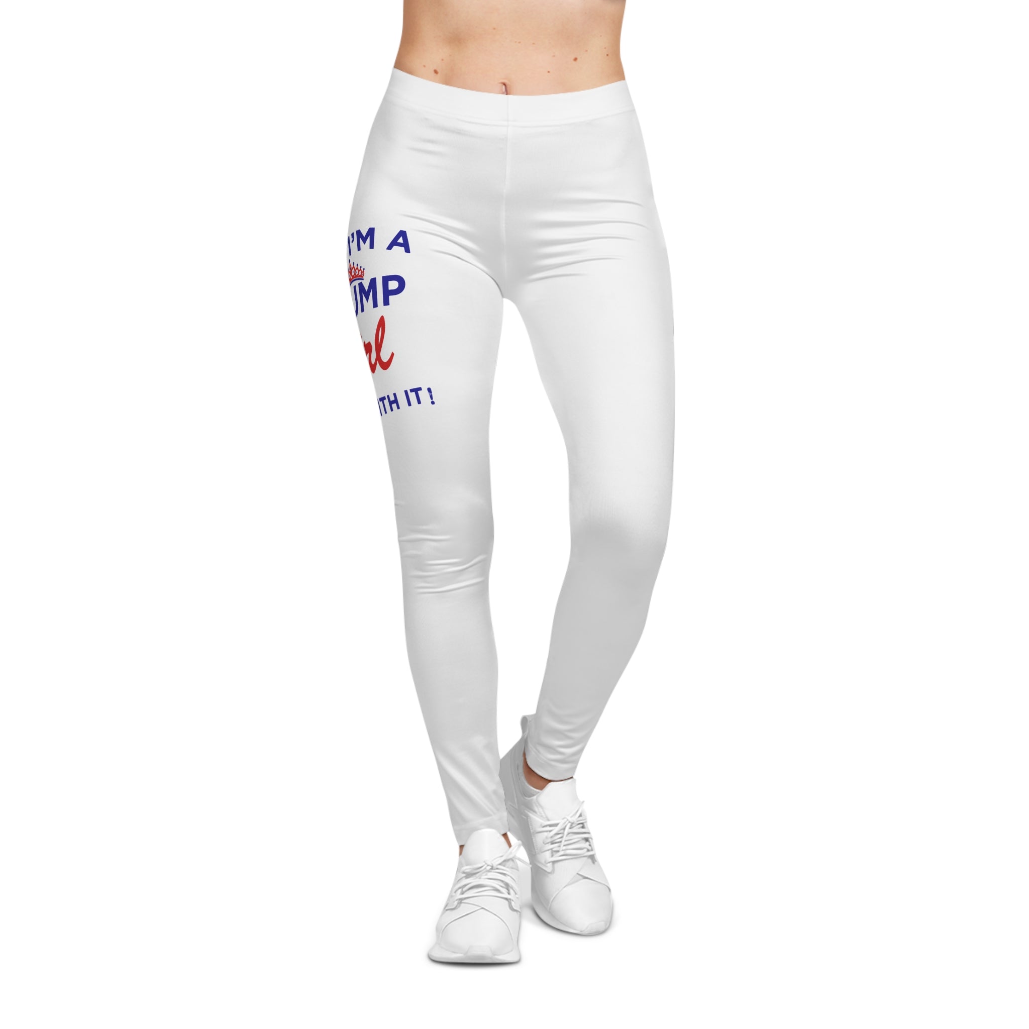 "Yes I’m A Trump Girl" Leggings — Patriotic Political Statement Leggings for Women