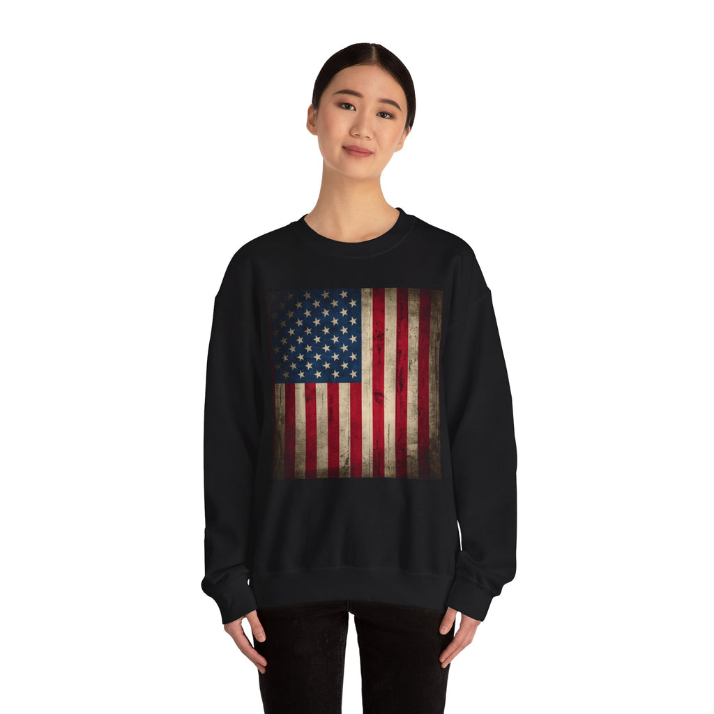 Vintage American Flag Unisex Sweatshirt