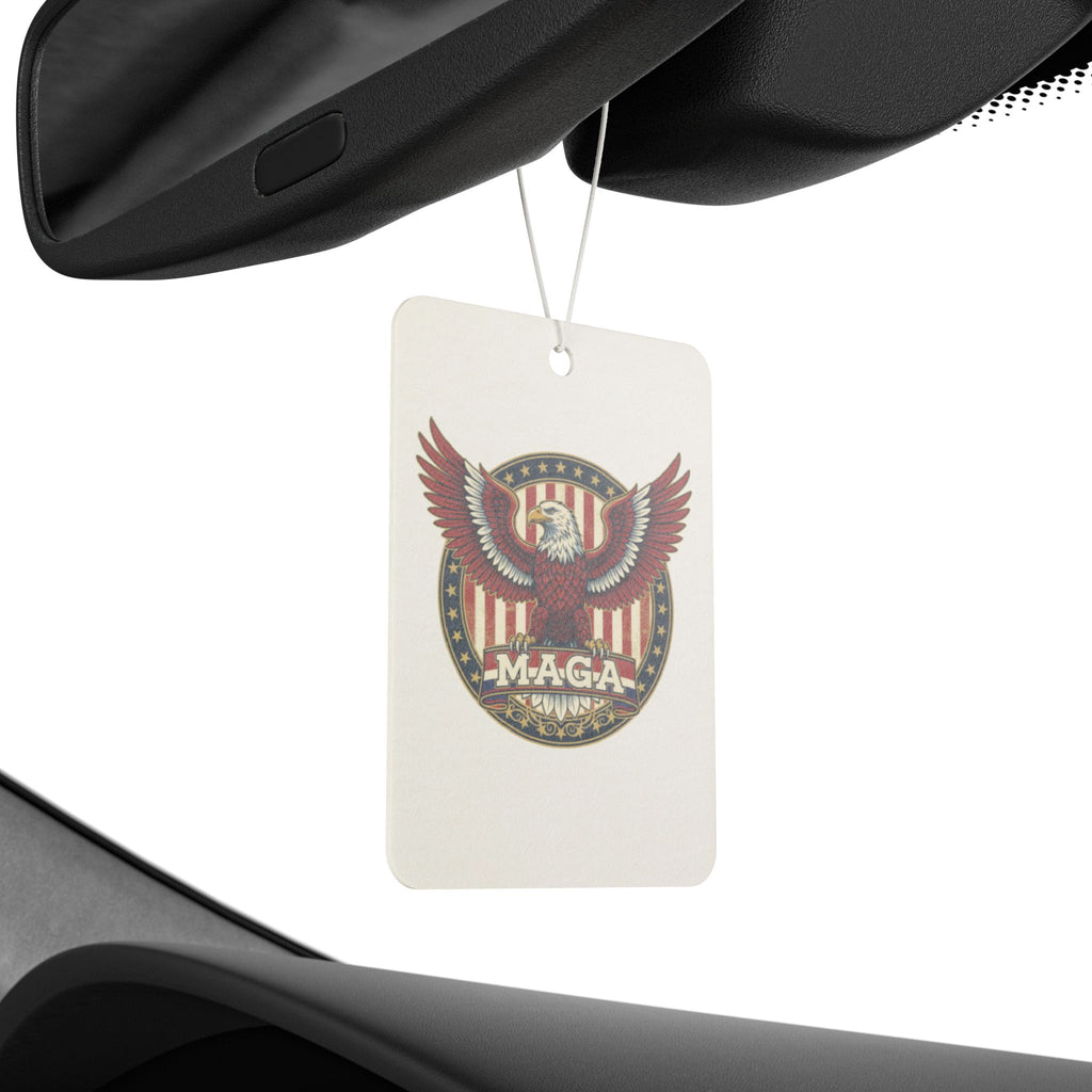MAGA Eagle Car Air Freshener — Patriotic American Flag Scented Ornament