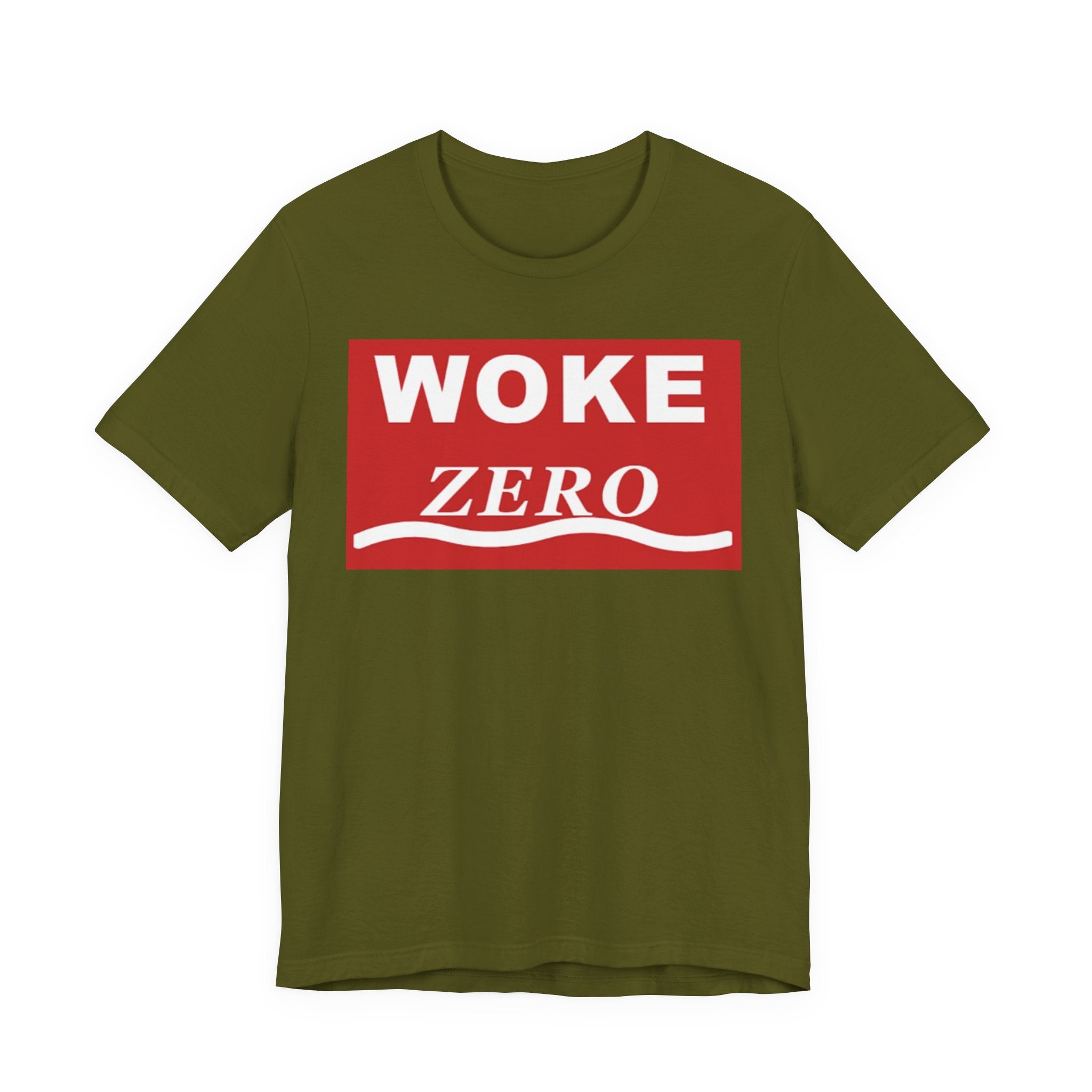 Woke Zero Tee — Bold Red Statement T-Shirt