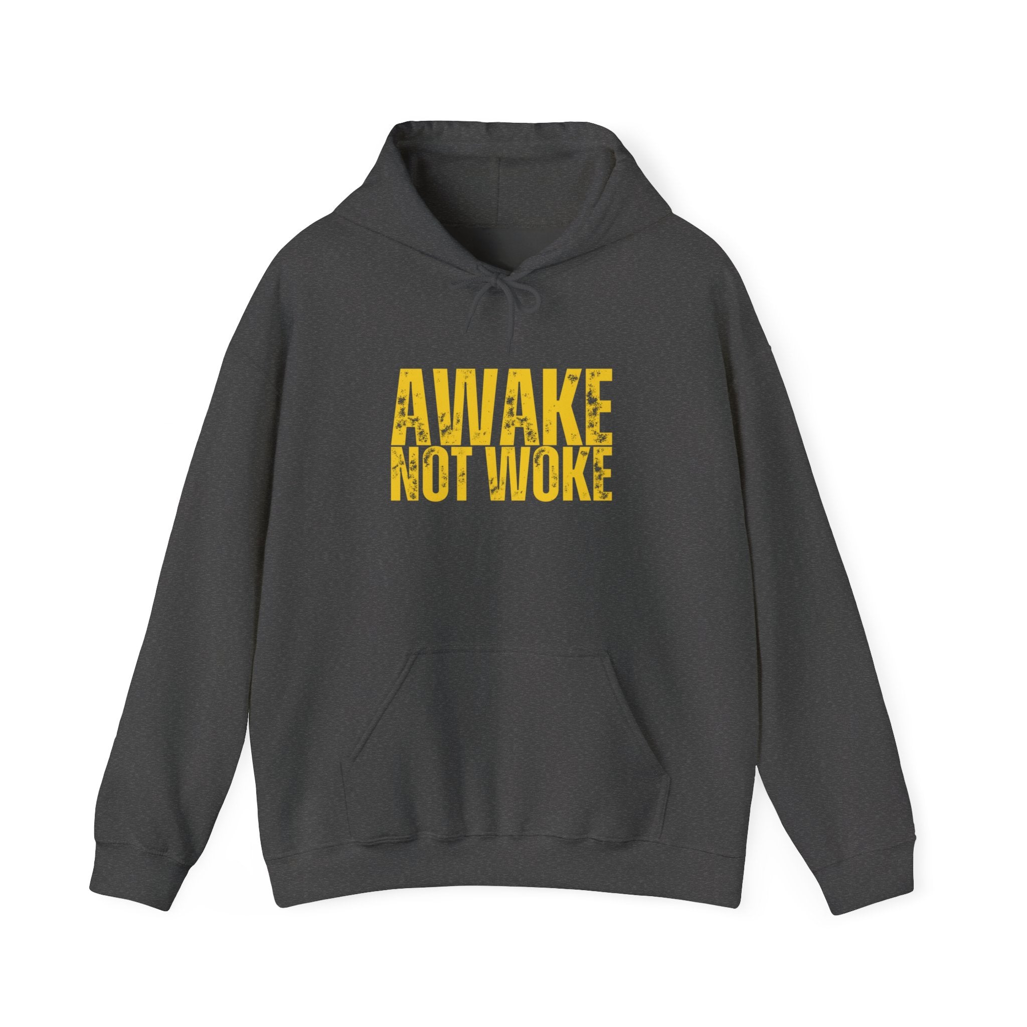 Unisex Heavy Blend™ Hooded Sweatshirt--"Awake Not Woke"
