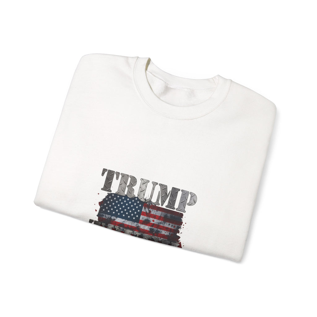 Patriotic 'TRUMP TOUCH' Sweatshirt – Distressed American Flag Crewneck