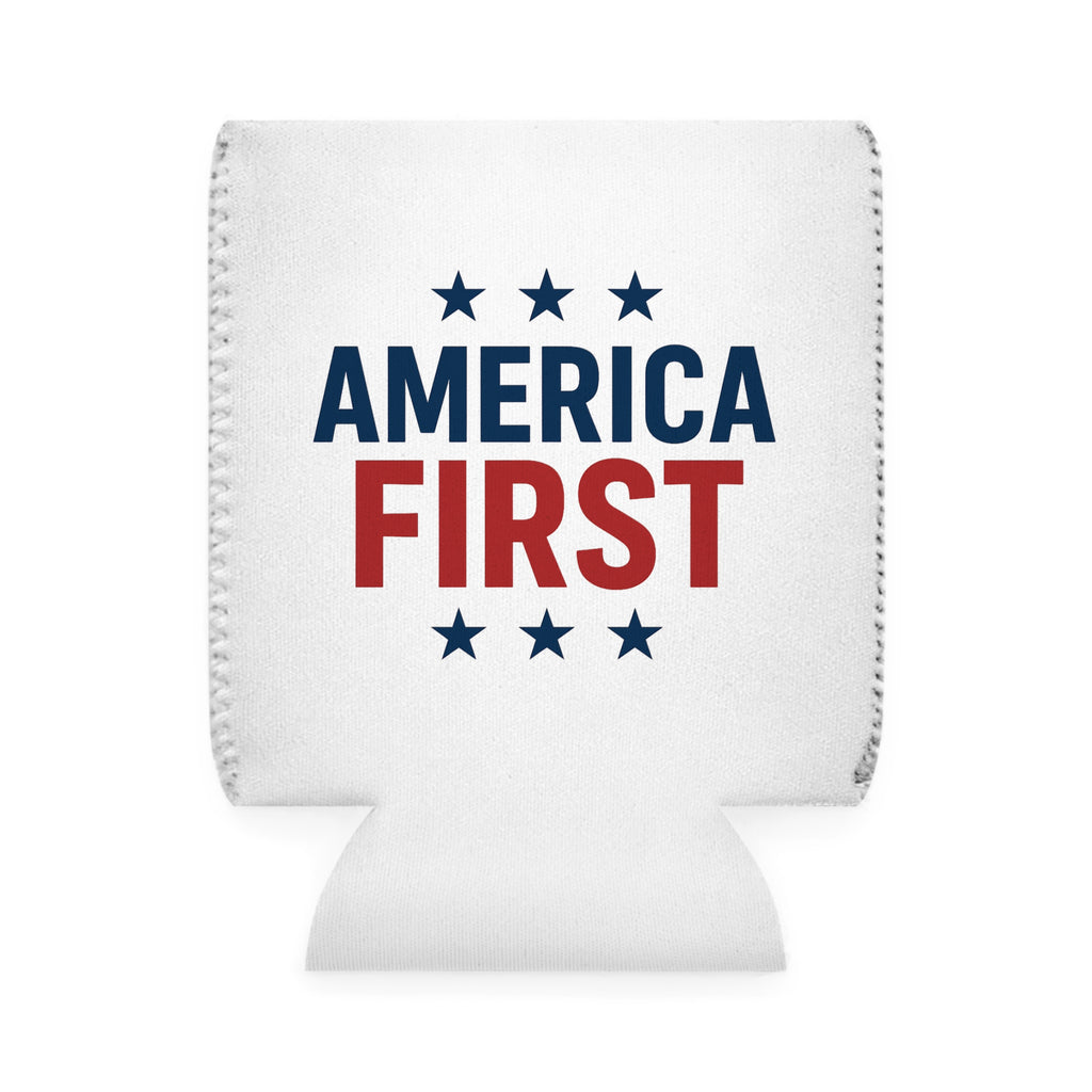 Can Cooler — "America First" Patriotic Beer Sleeve