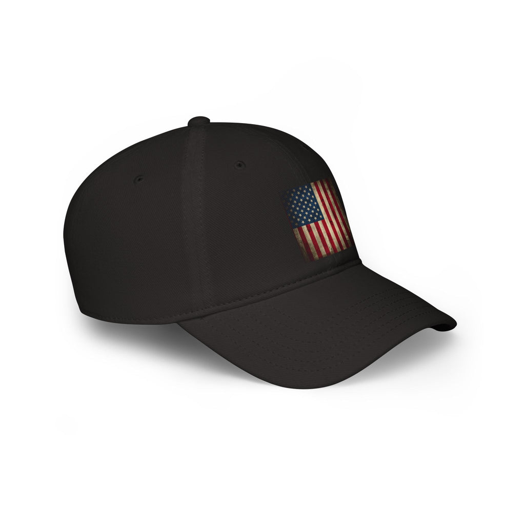 Unisex Distressed American Flag Low Profile Baseball Cap