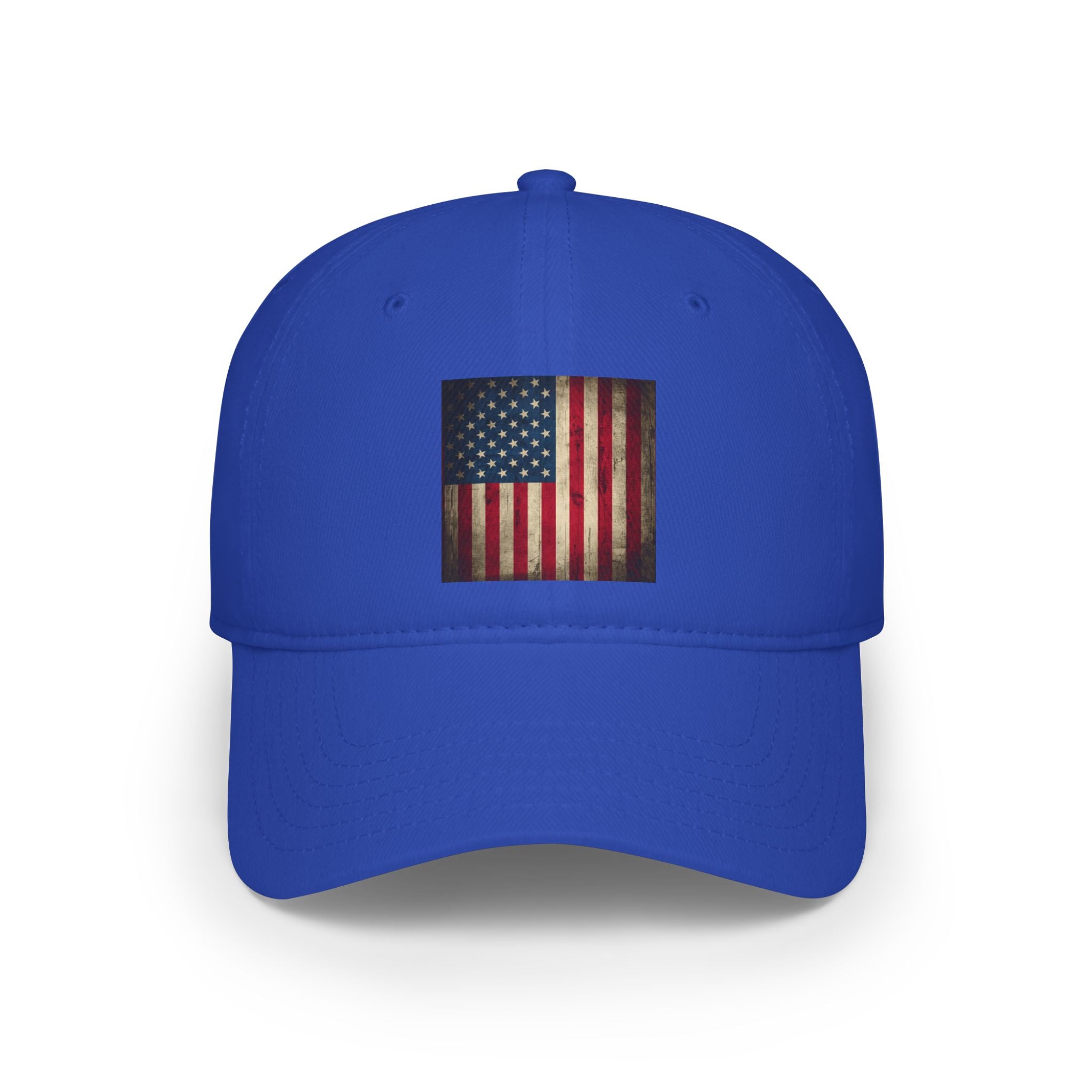 Unisex Distressed American Flag Low Profile Baseball Cap