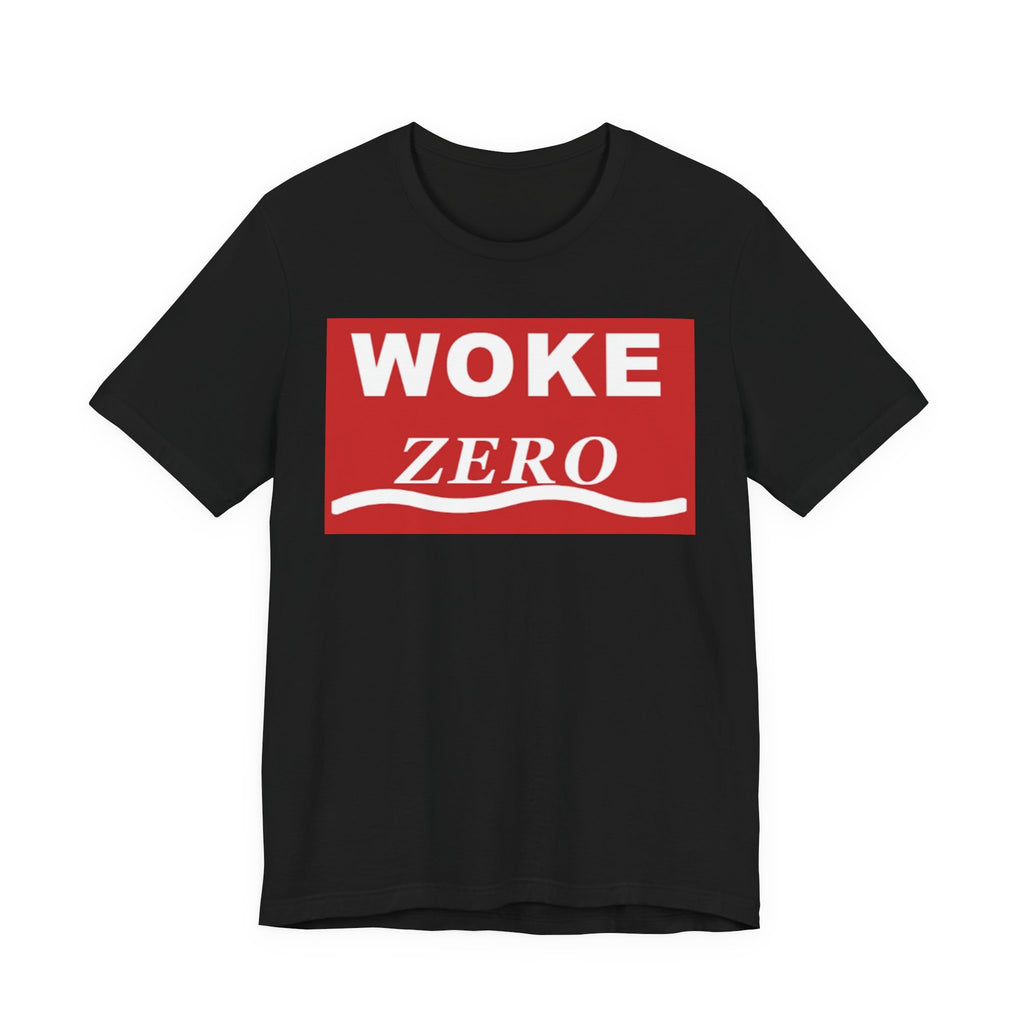 Woke Zero Tee — Bold Red Statement T-Shirt