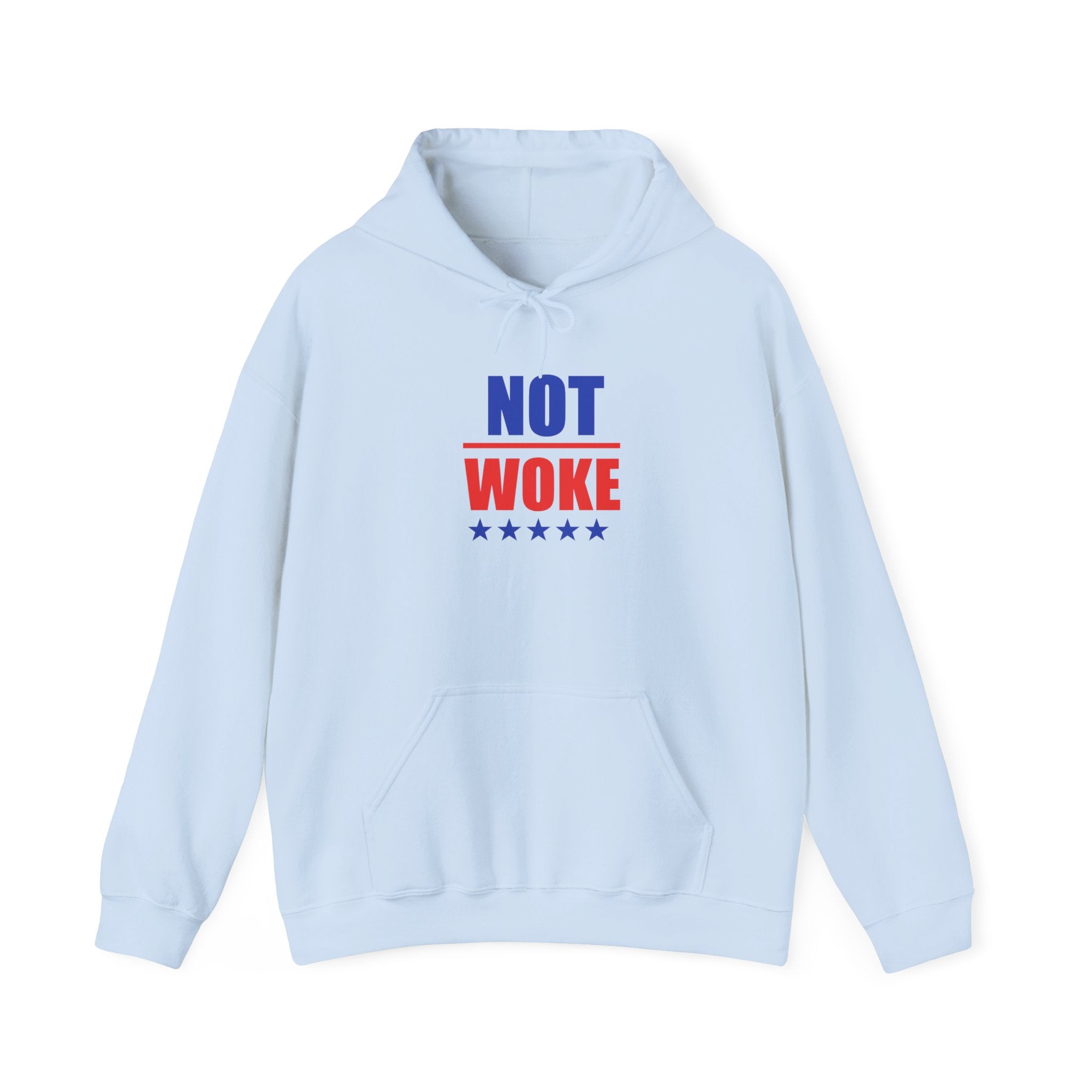 Unisex "Not Woke" Hoodie with Stars