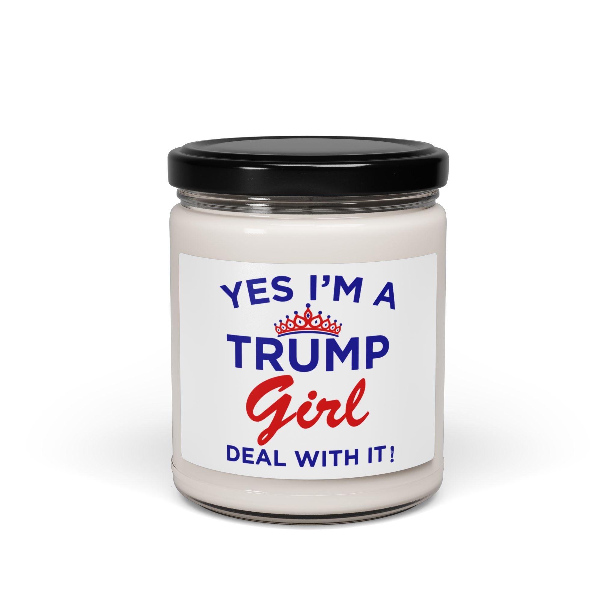 Trump Girl Scented Soy Candle — 9oz Patriotic "Yes I'm a Trump Girl" Candle