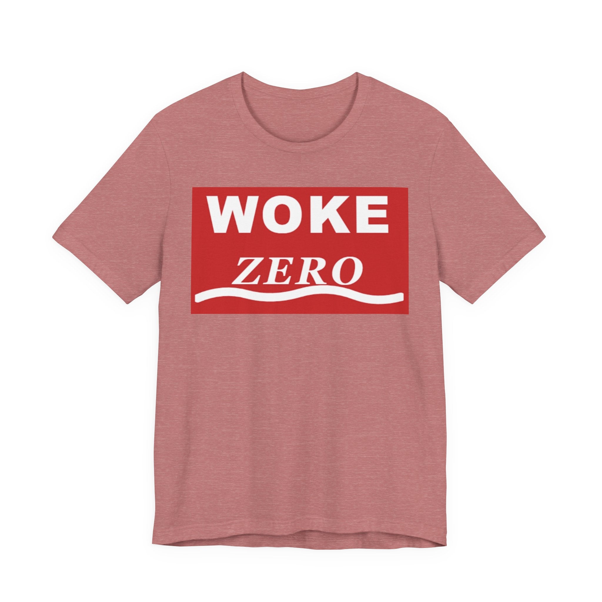 Woke Zero Tee — Bold Red Statement T-Shirt