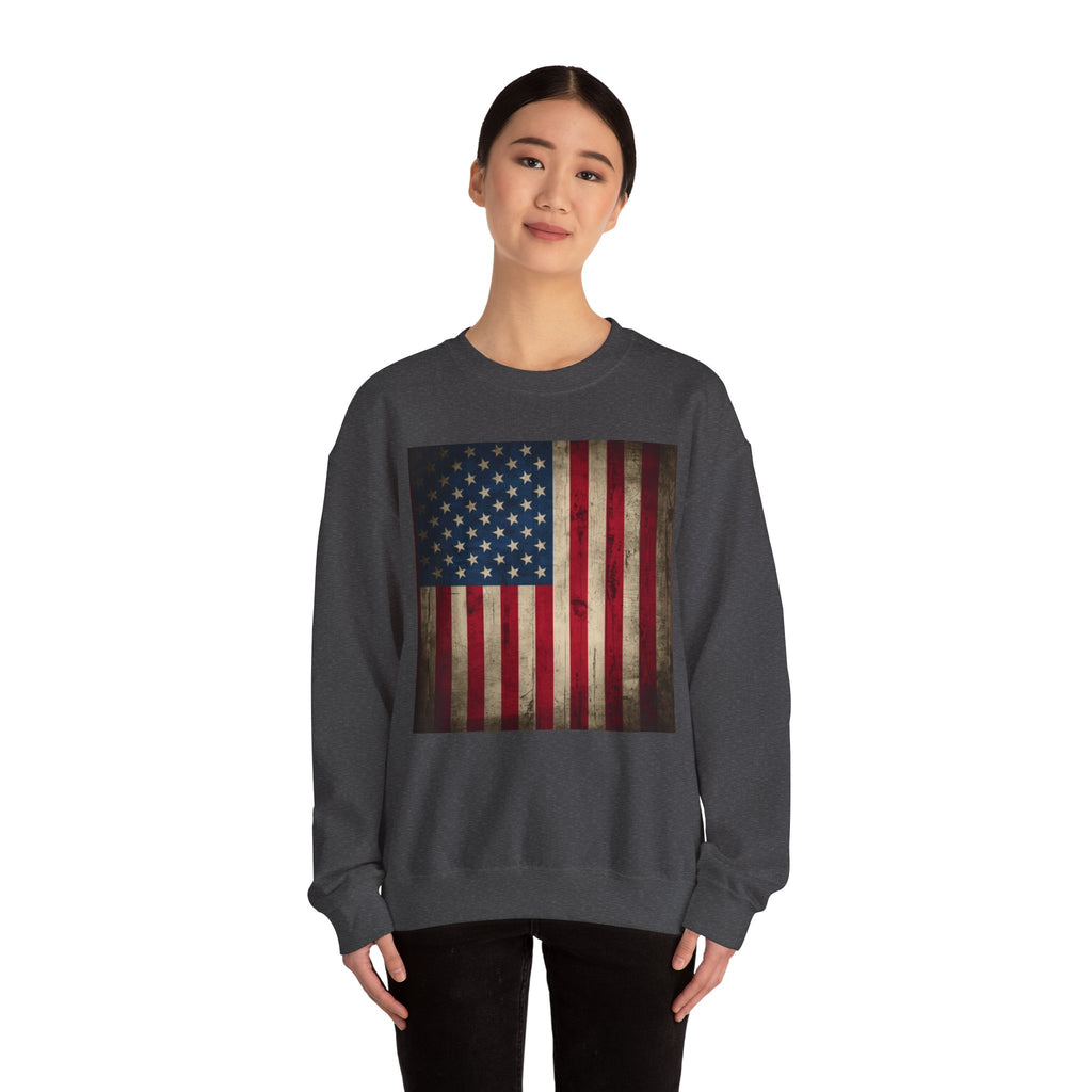 Vintage American Flag Unisex Sweatshirt