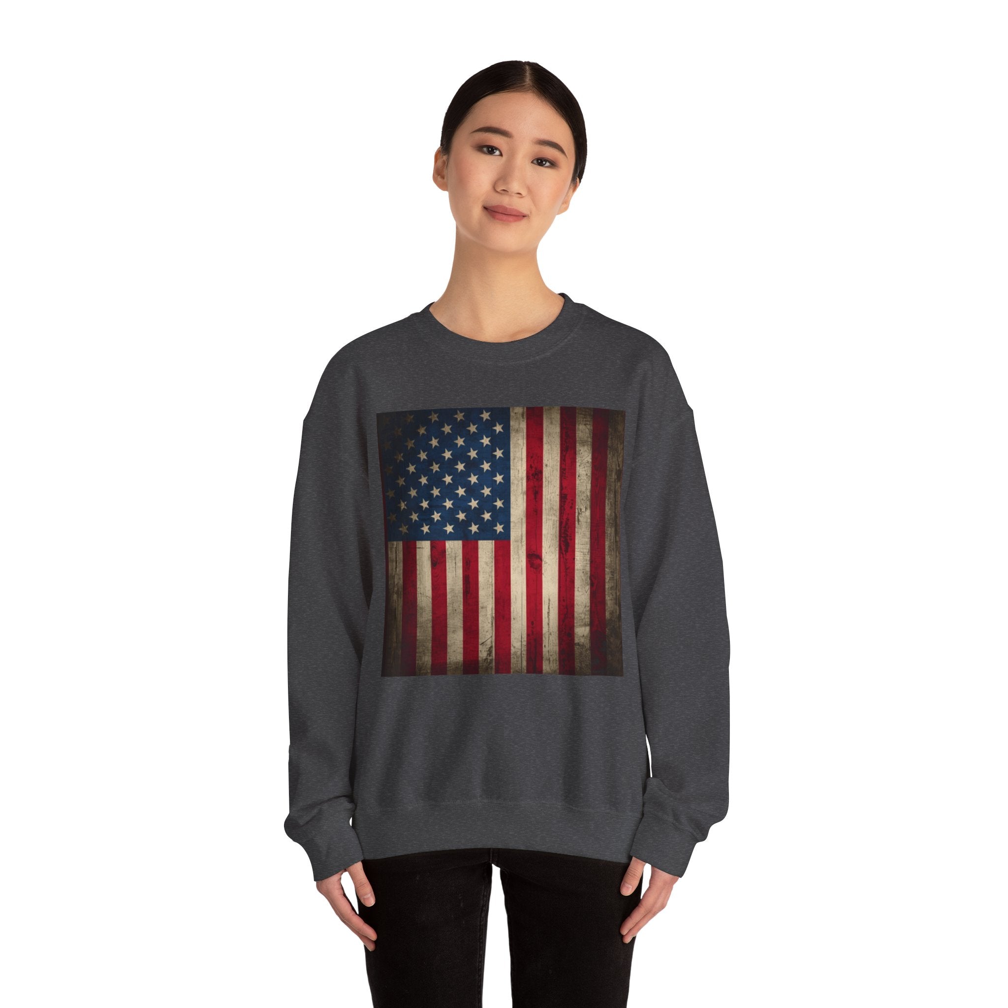 Vintage American Flag Unisex Sweatshirt
