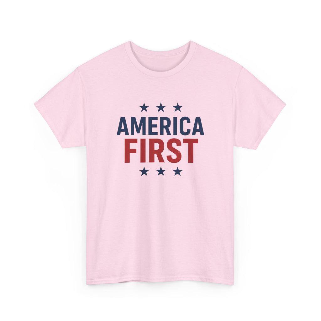 T-Shirt — "America First" Patriotic Graphic Tee