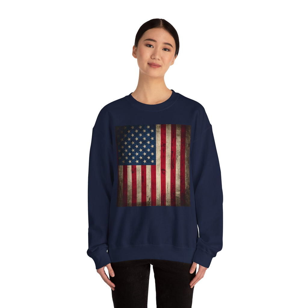 Vintage American Flag Unisex Sweatshirt