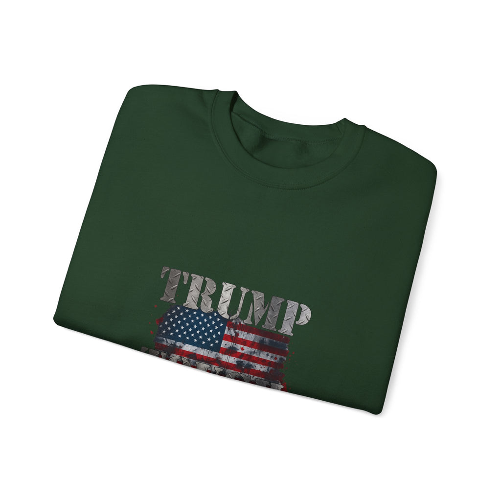 Patriotic 'TRUMP TOUCH' Sweatshirt – Distressed American Flag Crewneck