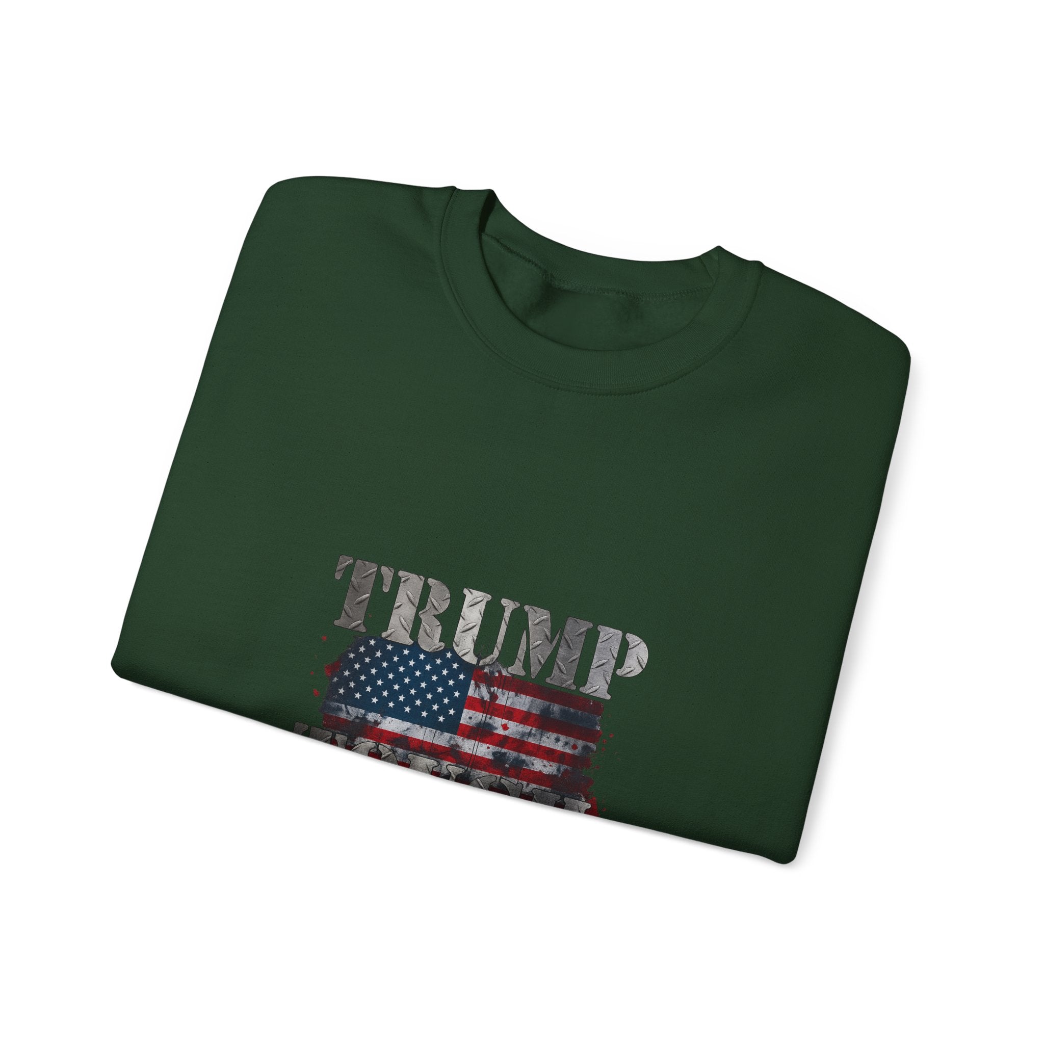 Patriotic 'TRUMP TOUCH' Sweatshirt – Distressed American Flag Crewneck