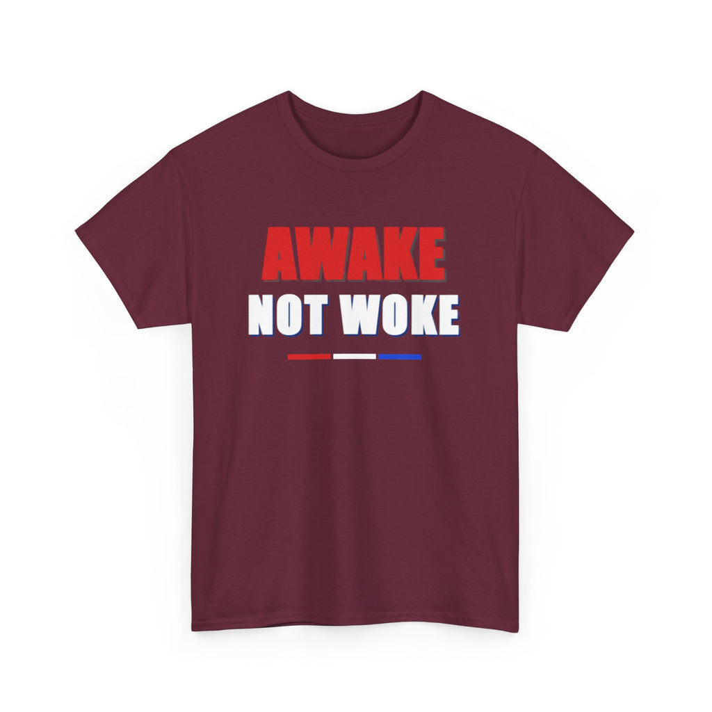 T-Shirt — "Awake Not Woke" Patriotic Graphic Tee