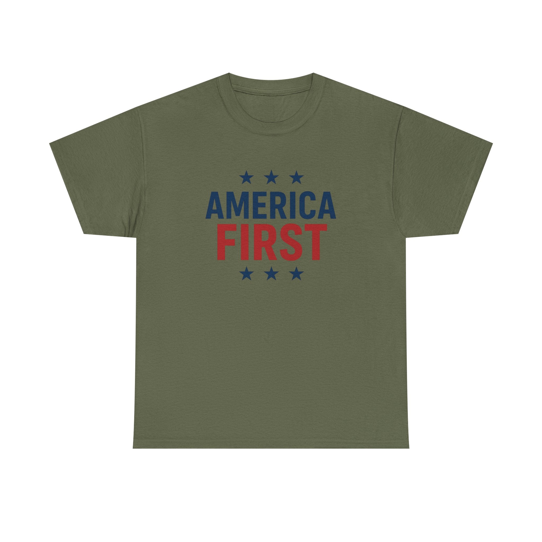 T-Shirt — "America First" Patriotic Graphic Tee