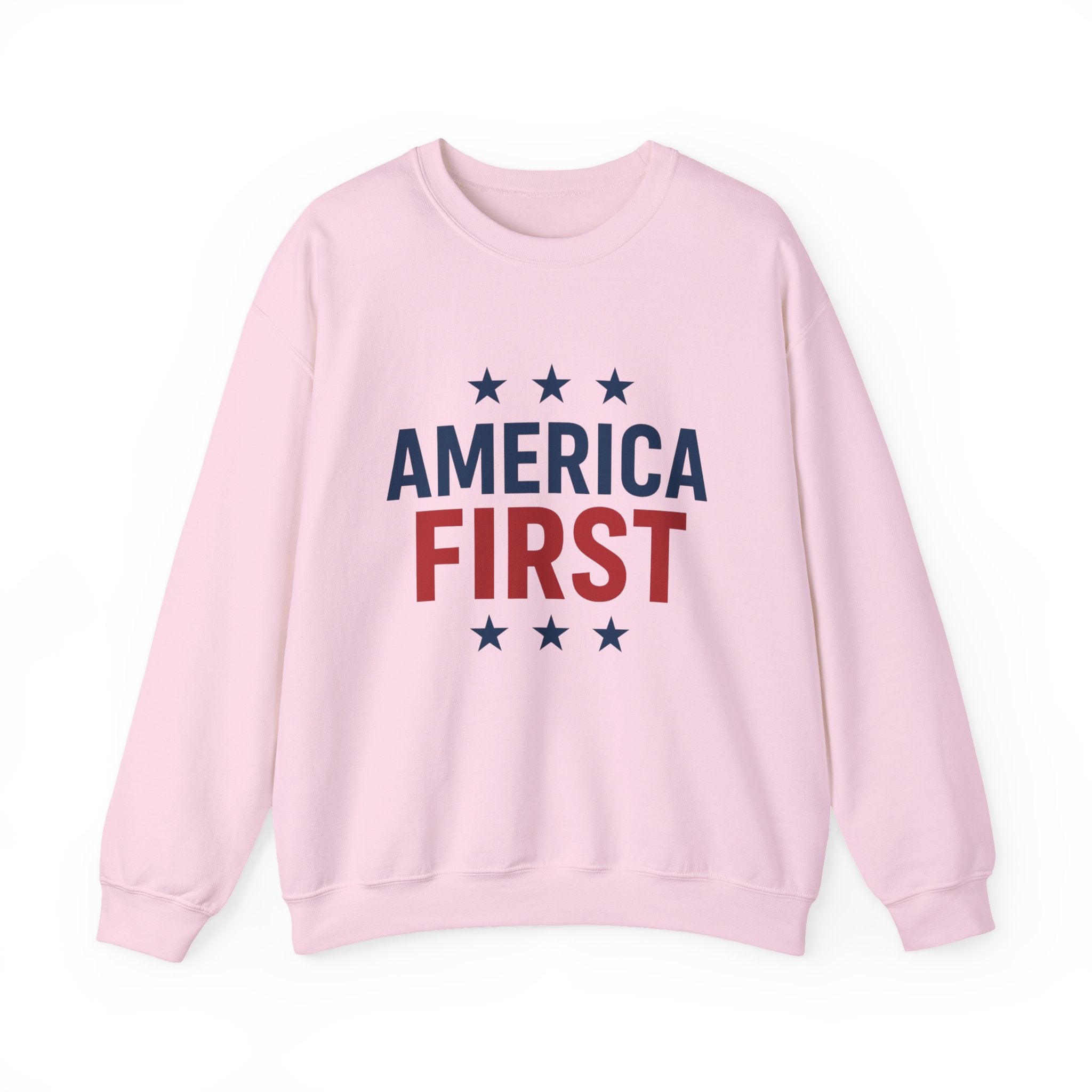 America First Sweatshirt — Patriotic Crewneck Pullover
