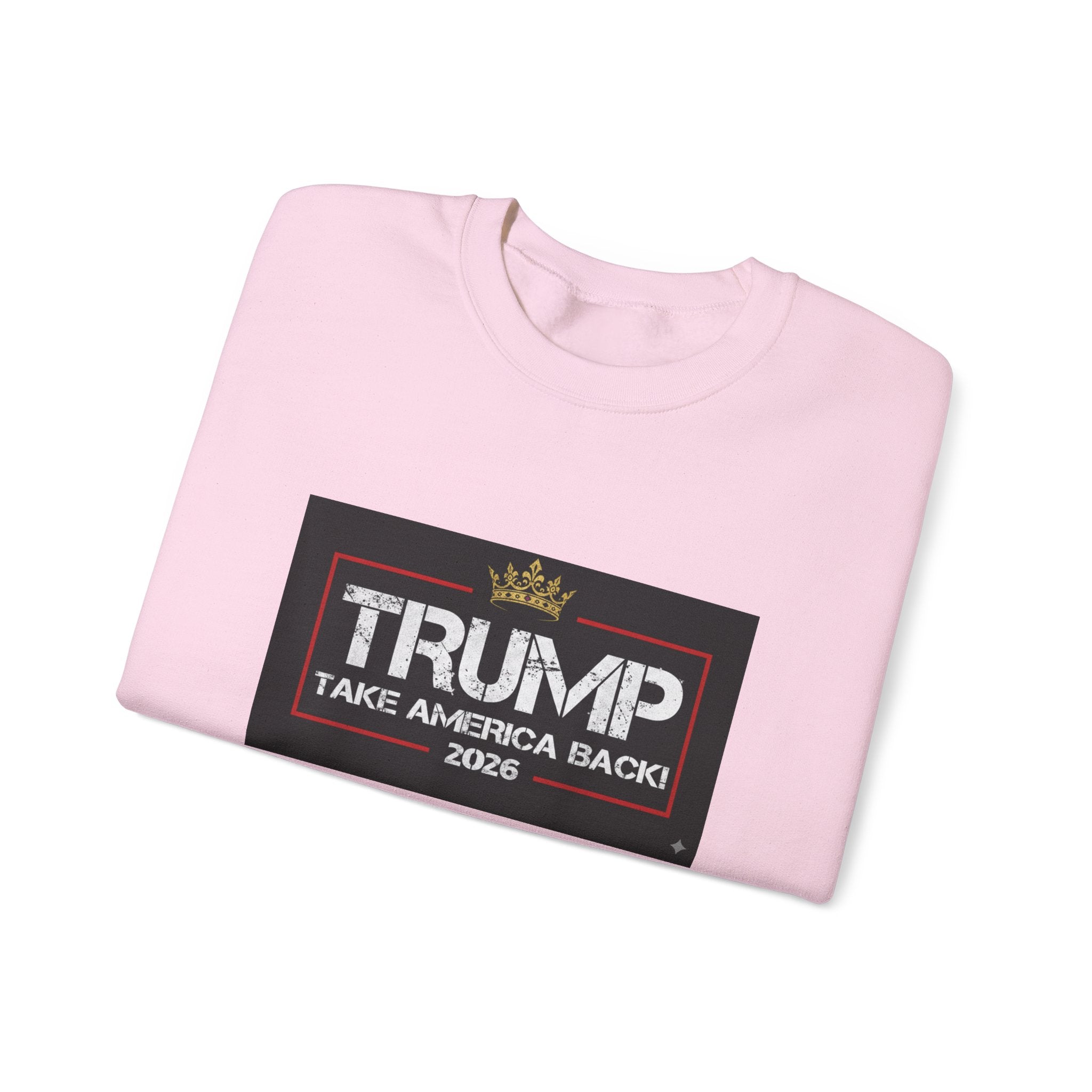 Crewneck Sweatshirt — "TAKE AMERICA BACK" 2028 Political Graphic
