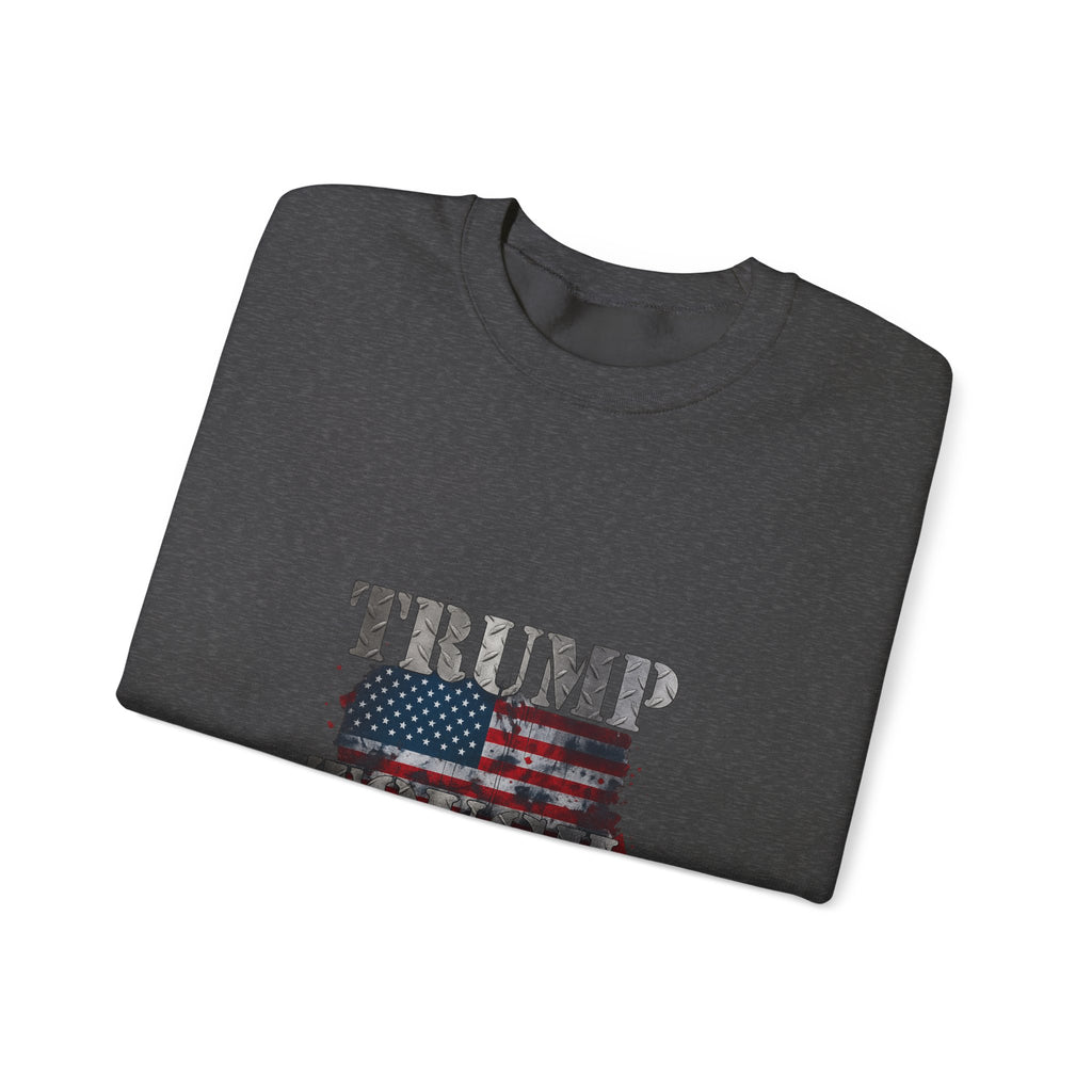 Patriotic 'TRUMP TOUCH' Sweatshirt – Distressed American Flag Crewneck