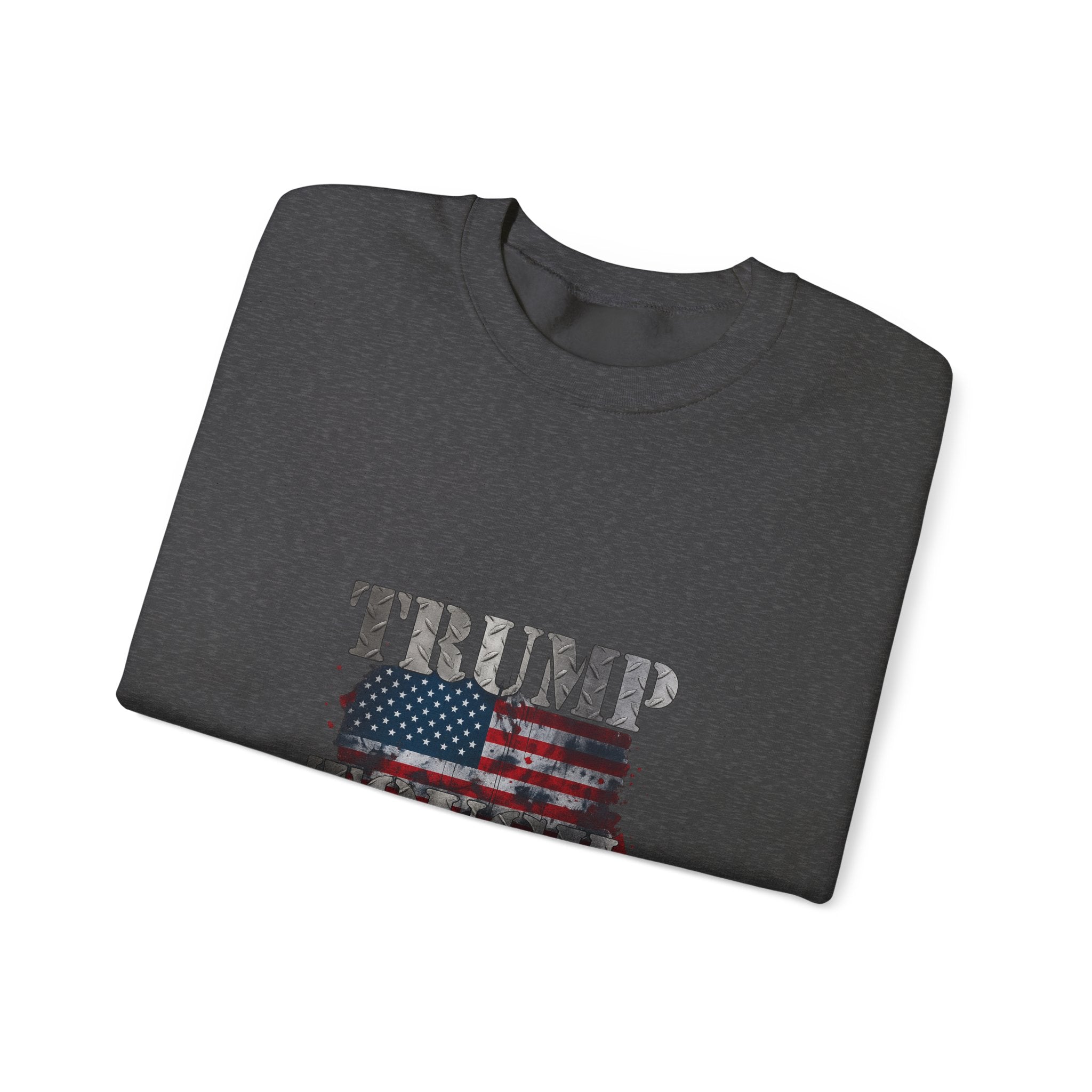 Patriotic 'TRUMP TOUCH' Sweatshirt – Distressed American Flag Crewneck