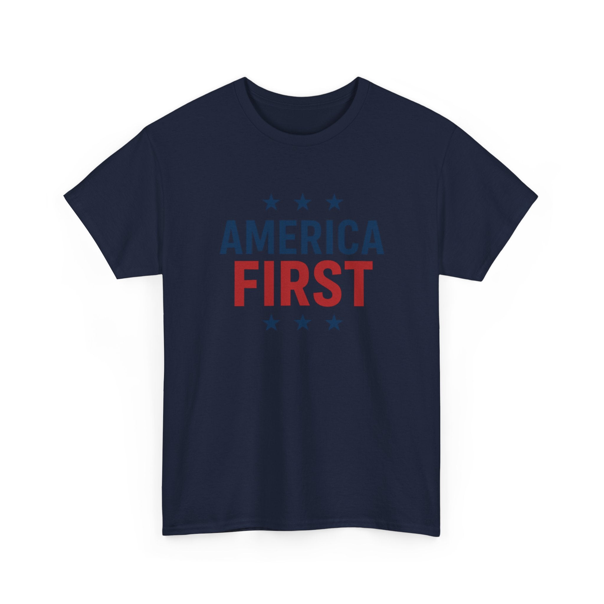 T-Shirt — "America First" Patriotic Graphic Tee