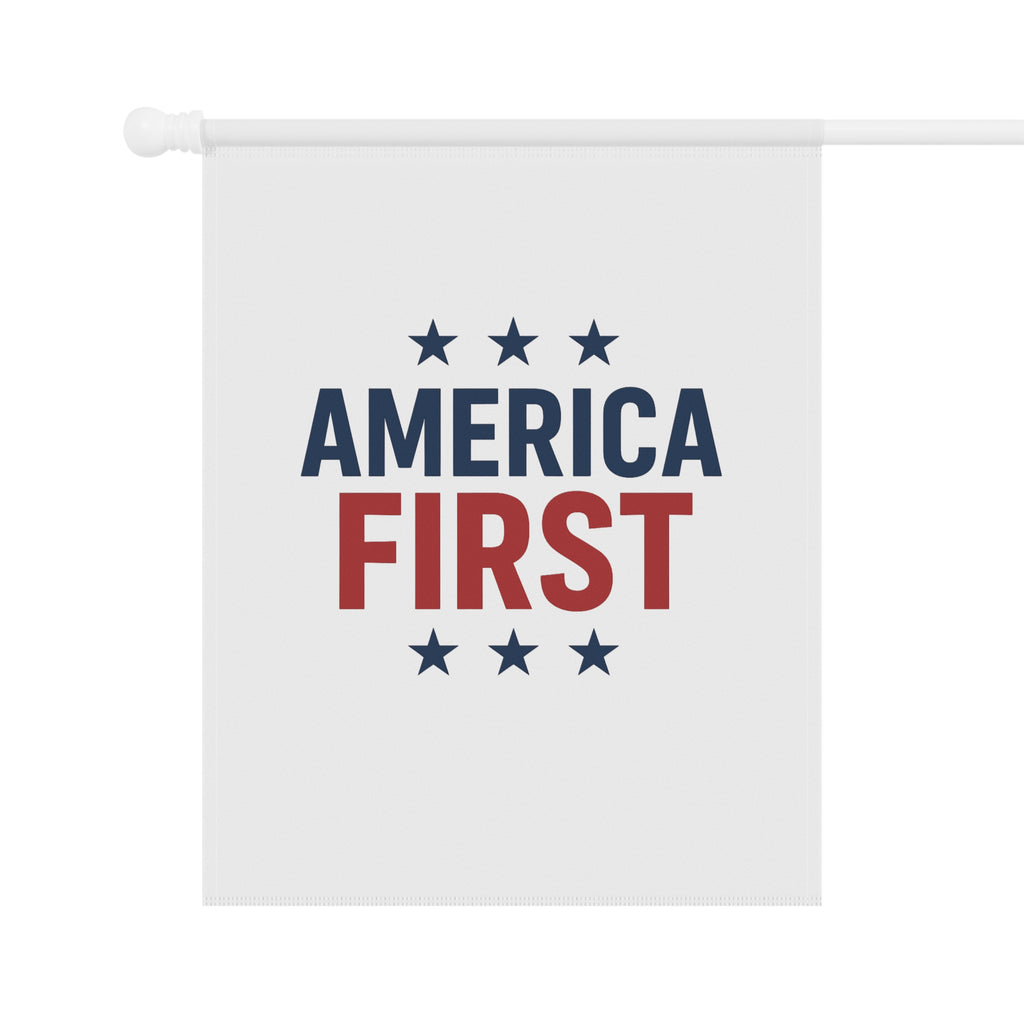 America First Garden Flag - Patriotic House Banner