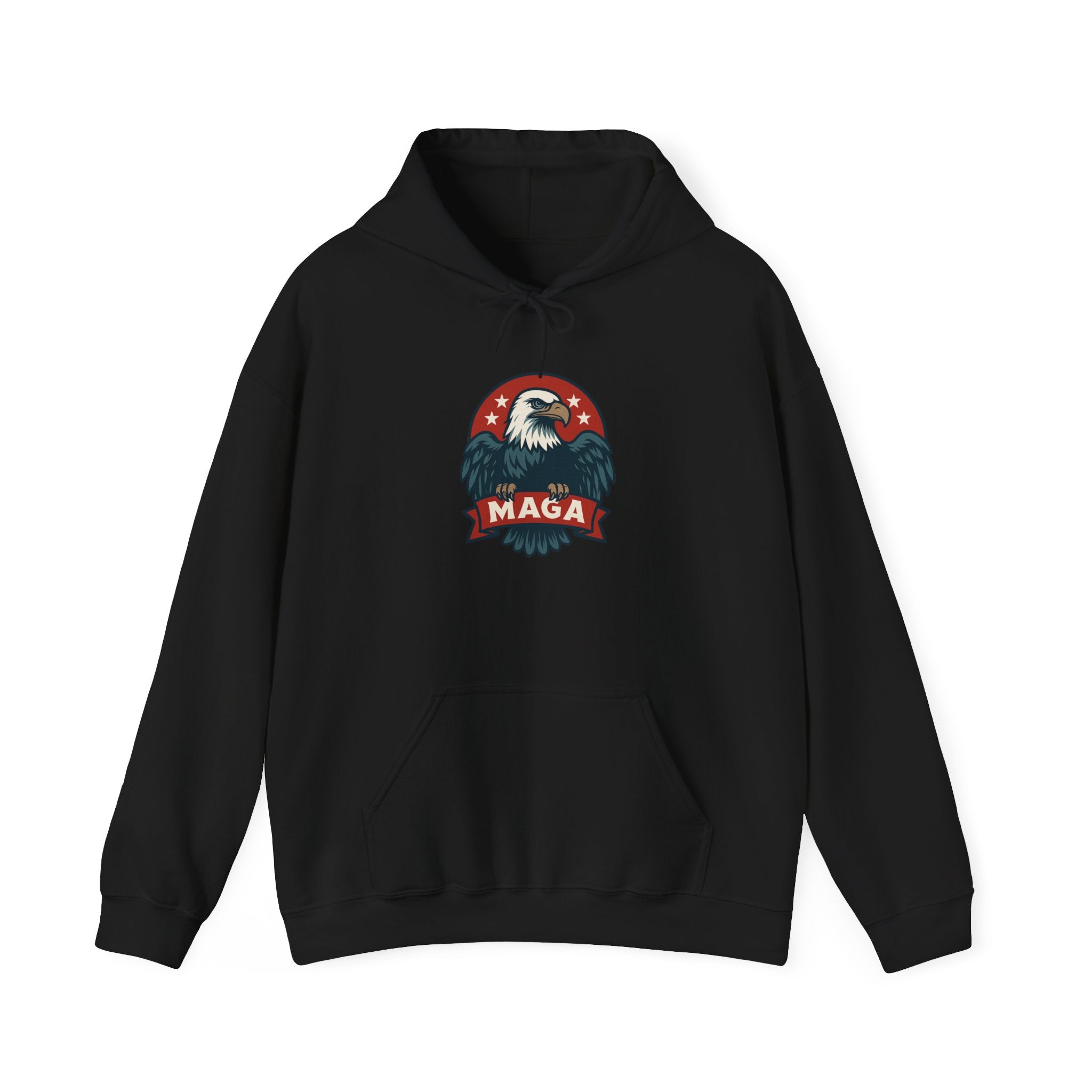 MAGA Eagle Hoodie — Patriotic American Flag Graphic Sweatshirt