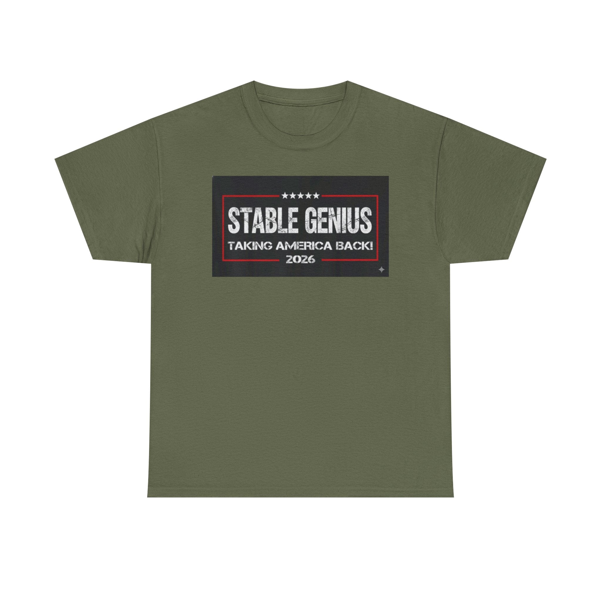 Unisex Heavy Cotton Tee--"Stable Genius: Taking America Back"