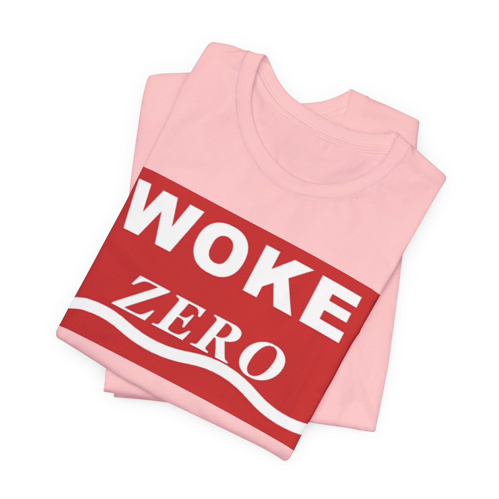 Woke Zero Tee — Bold Red Statement T-Shirt