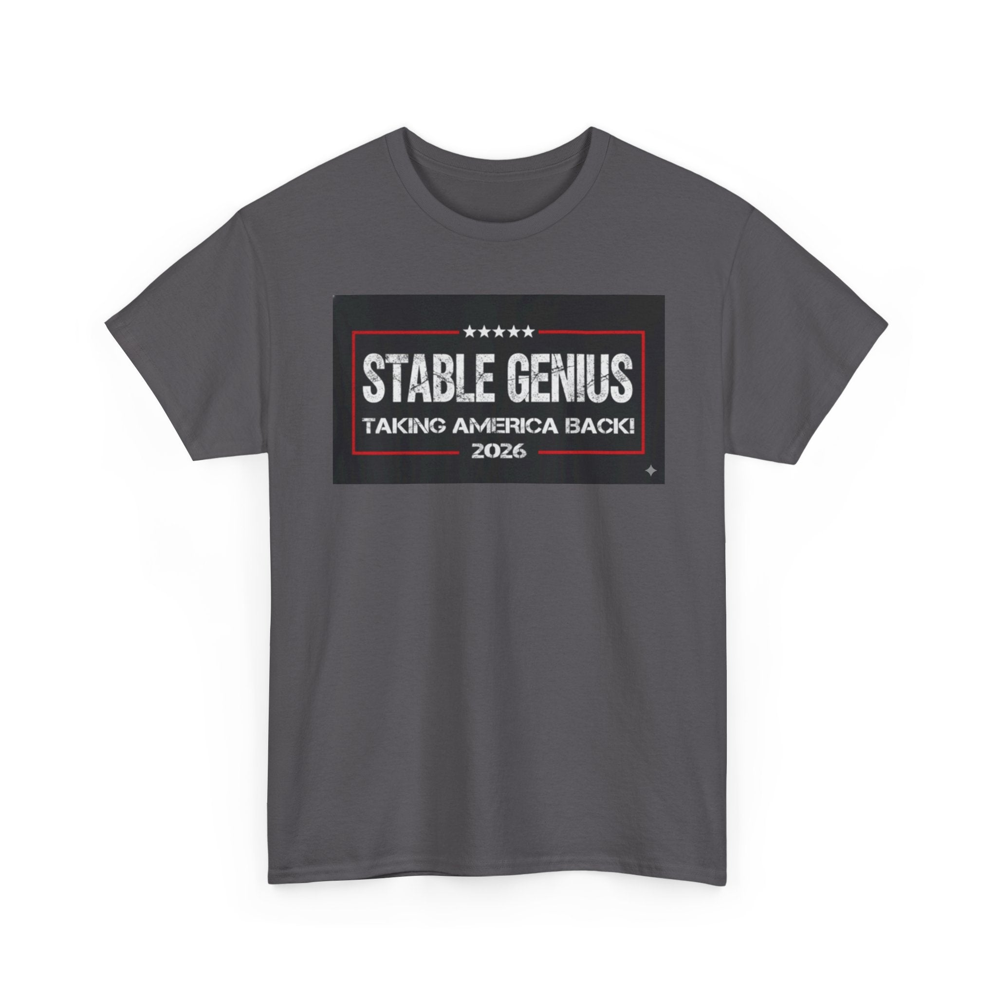 Unisex Heavy Cotton Tee--"Stable Genius: Taking America Back"
