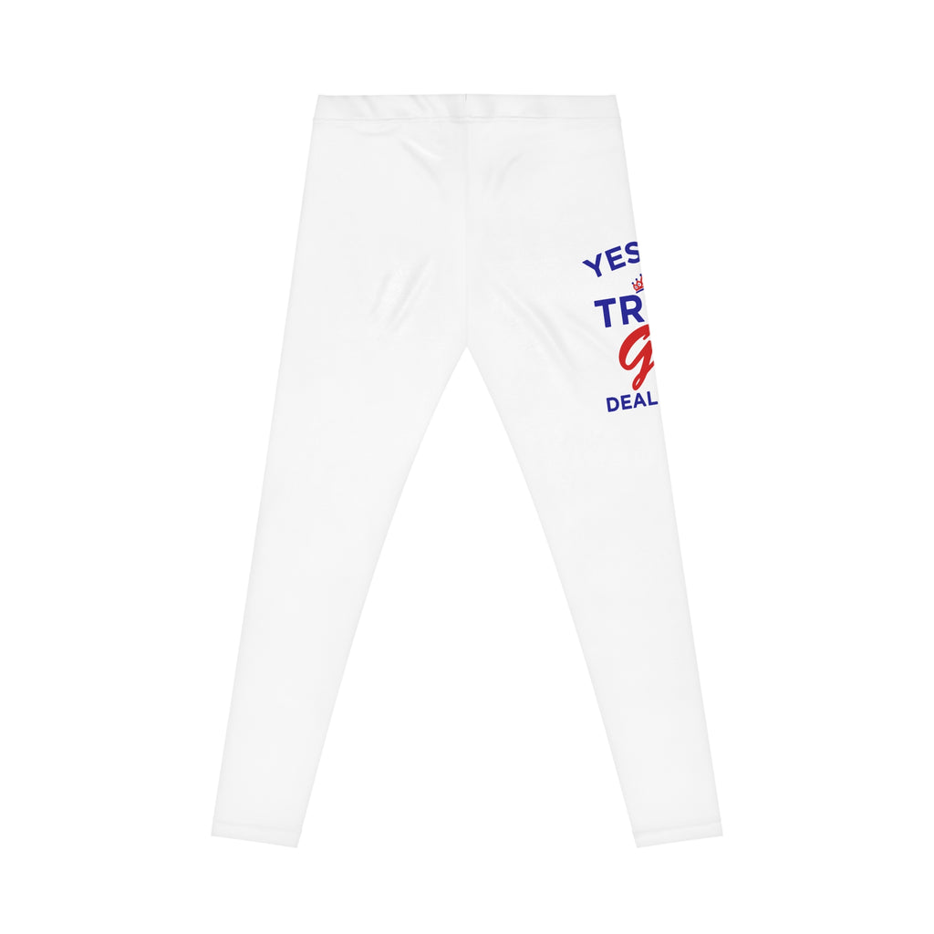 "Yes I’m A Trump Girl" Leggings — Patriotic Political Statement Leggings for Women